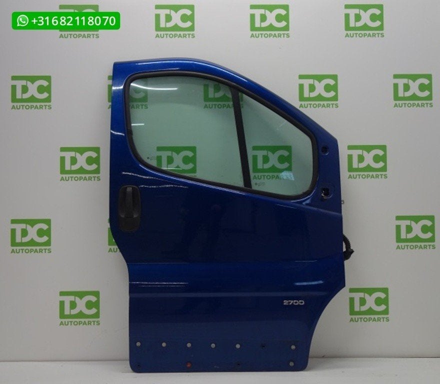 Renault Trafic ('01-'14) Voorportier rechts donkerblauw, Auto-onderdelen, Gebruikt, Ophalen of Verzenden, Renault, Voor