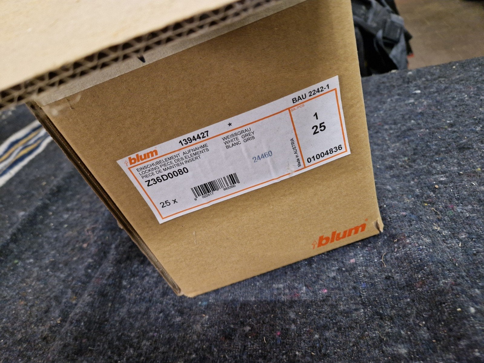 Blum Antaro eindstuk element grijs Z36D0080 (27 sets), Ophalen, Overige typen, Kunststof, Nieuw