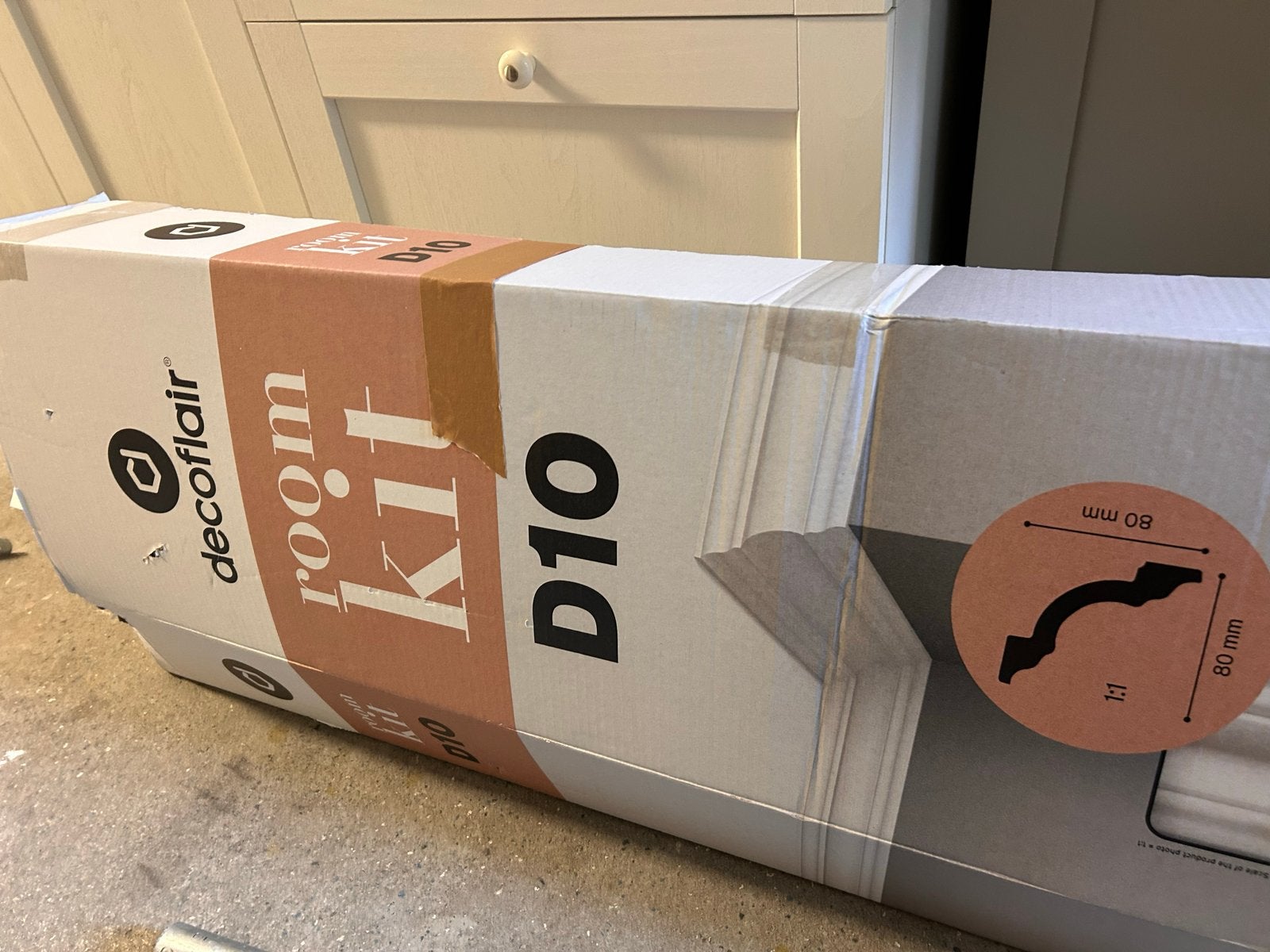 Decoflair Room Kit D10 - Nieuwe Lijsten voor Plafond/Wand, Doe-het-zelf en Verbouw, Ophalen, Overige materialen, 250 cm of meer