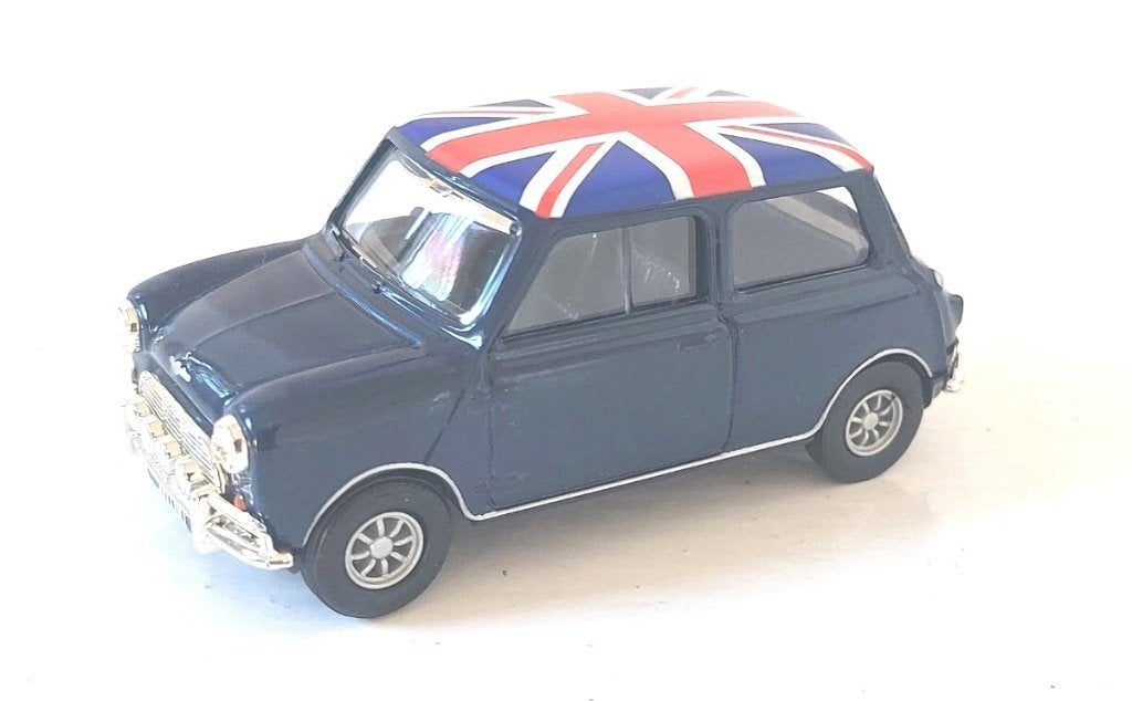 Mini Cooper blauw Union Jack Vanguards VA02510., Ophalen of Verzenden, Zo goed als nieuw, Auto, Vanguards