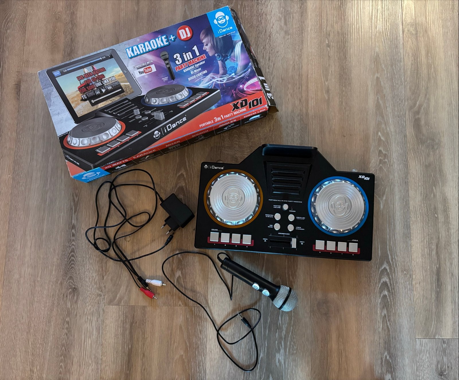 iDance XD101 Karaoke + DJ 3-in-1 Party Machine, Ophalen of Verzenden, Zo goed als nieuw, Dj-set, Overige merken