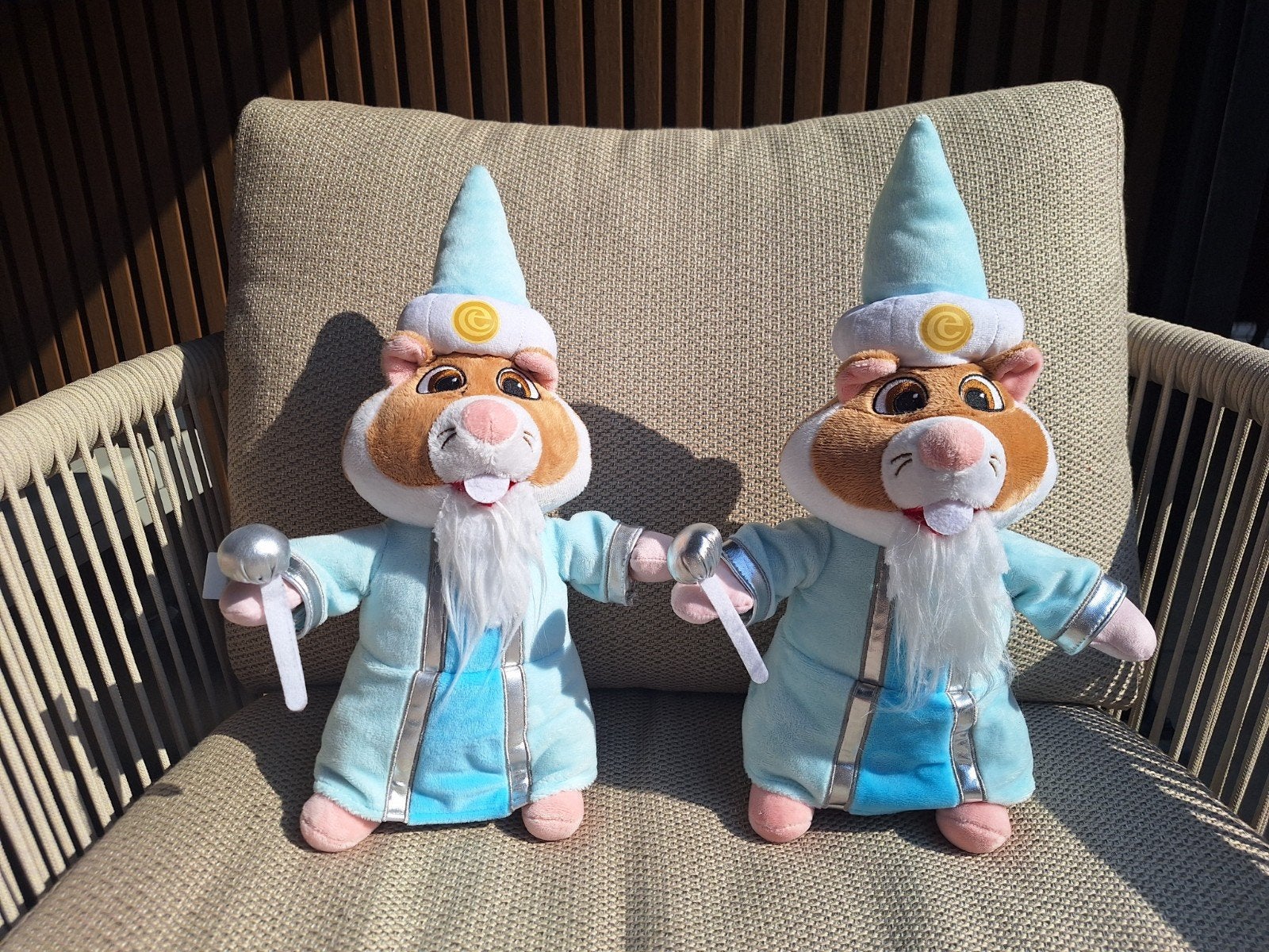 Twee Efteling knuffels: Pardoes de Tovernaar, Gebruikt, Overige merken, Overige typen, Ophalen of Verzenden