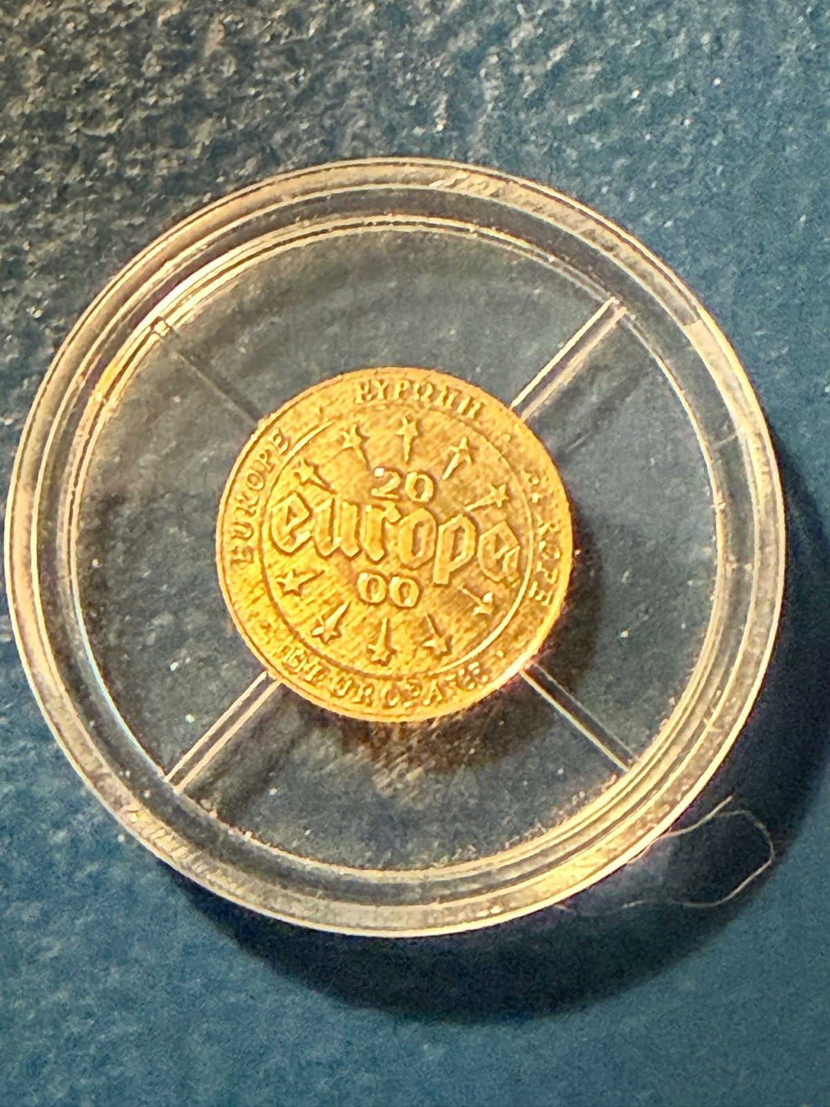 Zeldzame 2000 'Europe' 20 cent munt, Postzegels en Munten, Ophalen, Overige landen, Losse munt, Goud