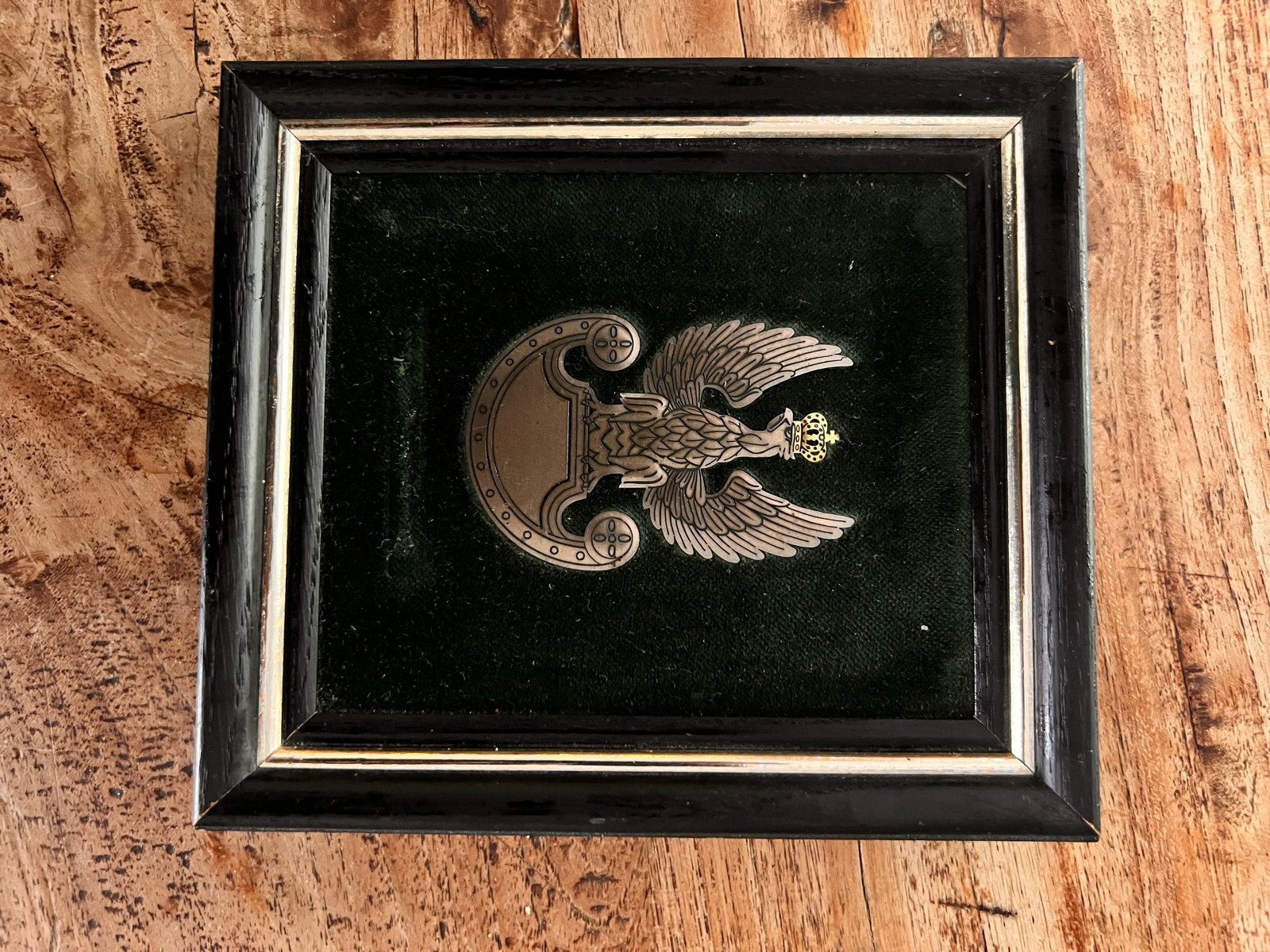 Ingelijste Adelaar met Kroon - PL militair, Verzamelen, Militaria | Algemeen, Ophalen of Verzenden, Landmacht, Duitsland, Foto of Poster