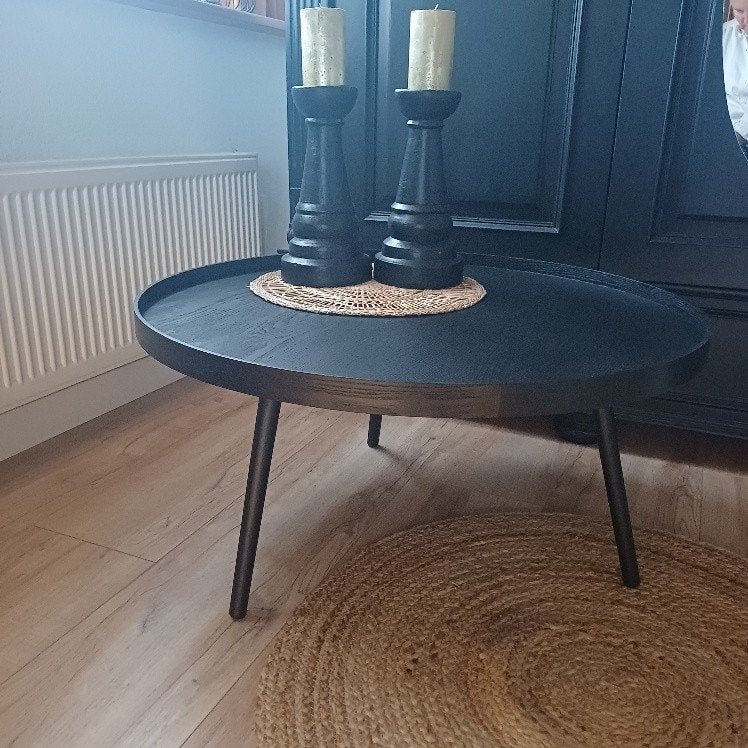 WOOOD Mesa(L) salontafel zgan, Ophalen, 50 tot 100 cm, Rond, 50 tot 100 cm