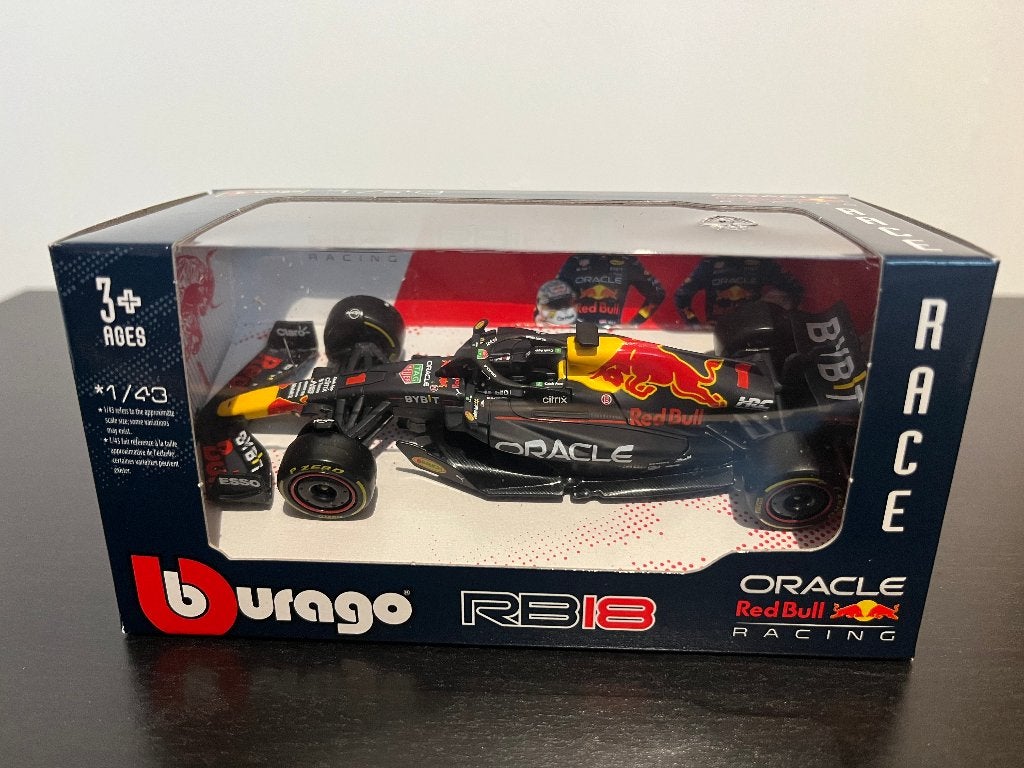 Max Verstappen Burago Bburago 2022 Red Bull RB18, Ophalen of Verzenden, Nieuw, Auto, Overige merken