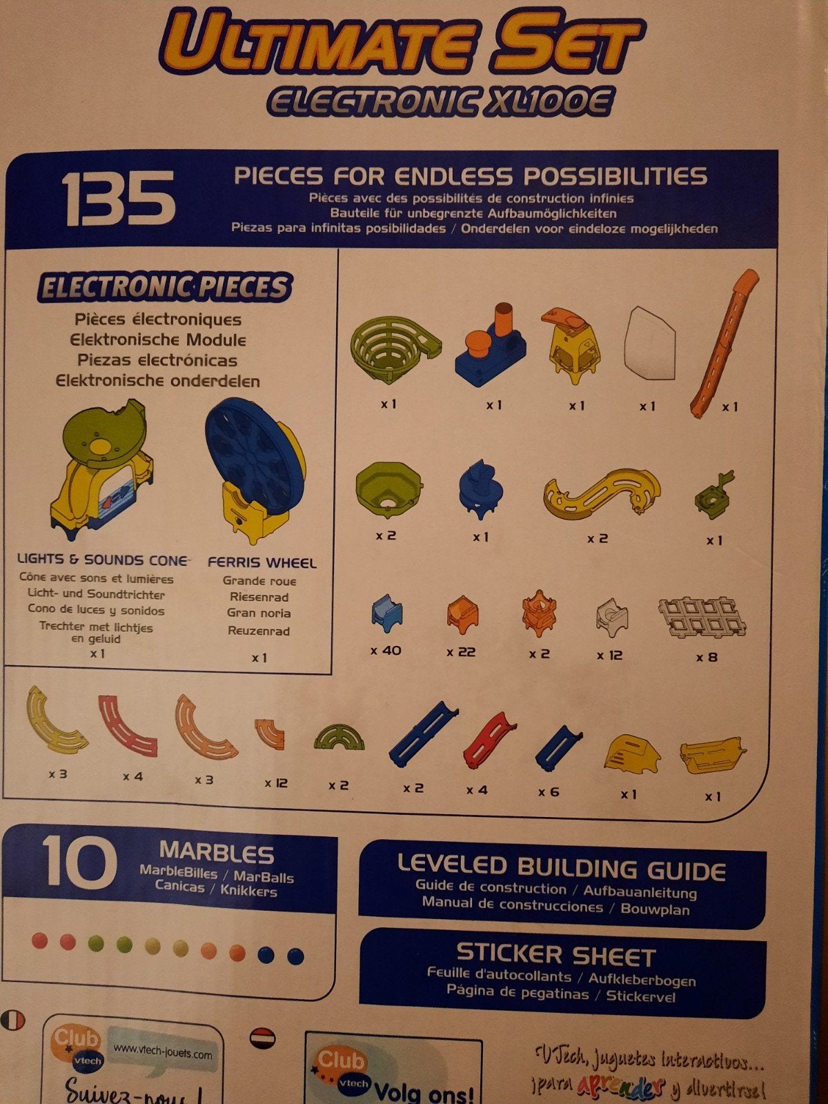 Knikkerbaan (VTech Marble Rush Elektronisch XL100E), Ophalen of Verzenden, Gebruikt
