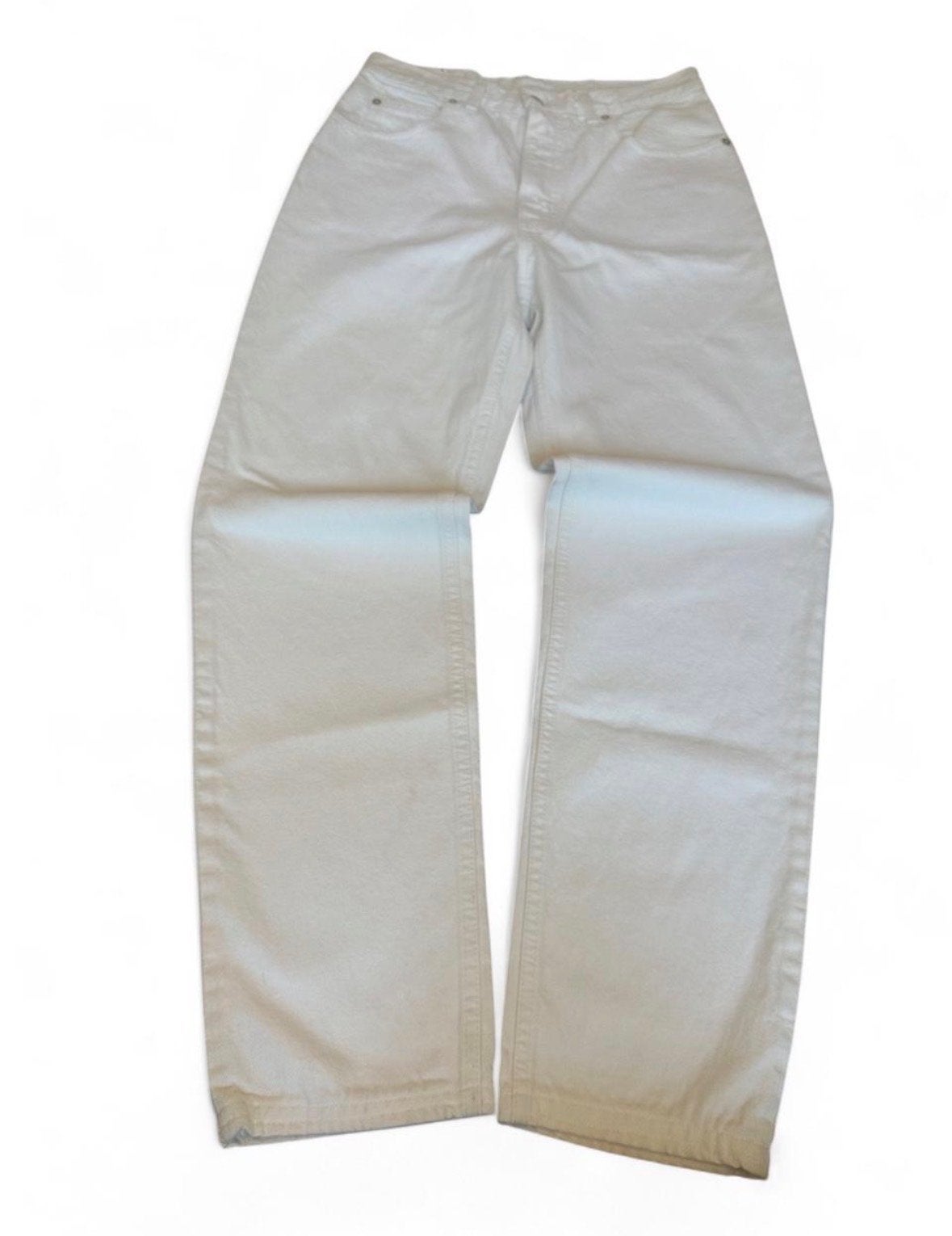 Vintage Levi's Orange Tab Witte Jeans W28 L31 België, Ophalen of Verzenden, Gedragen, Wit, W28 - W29 (confectie 36)