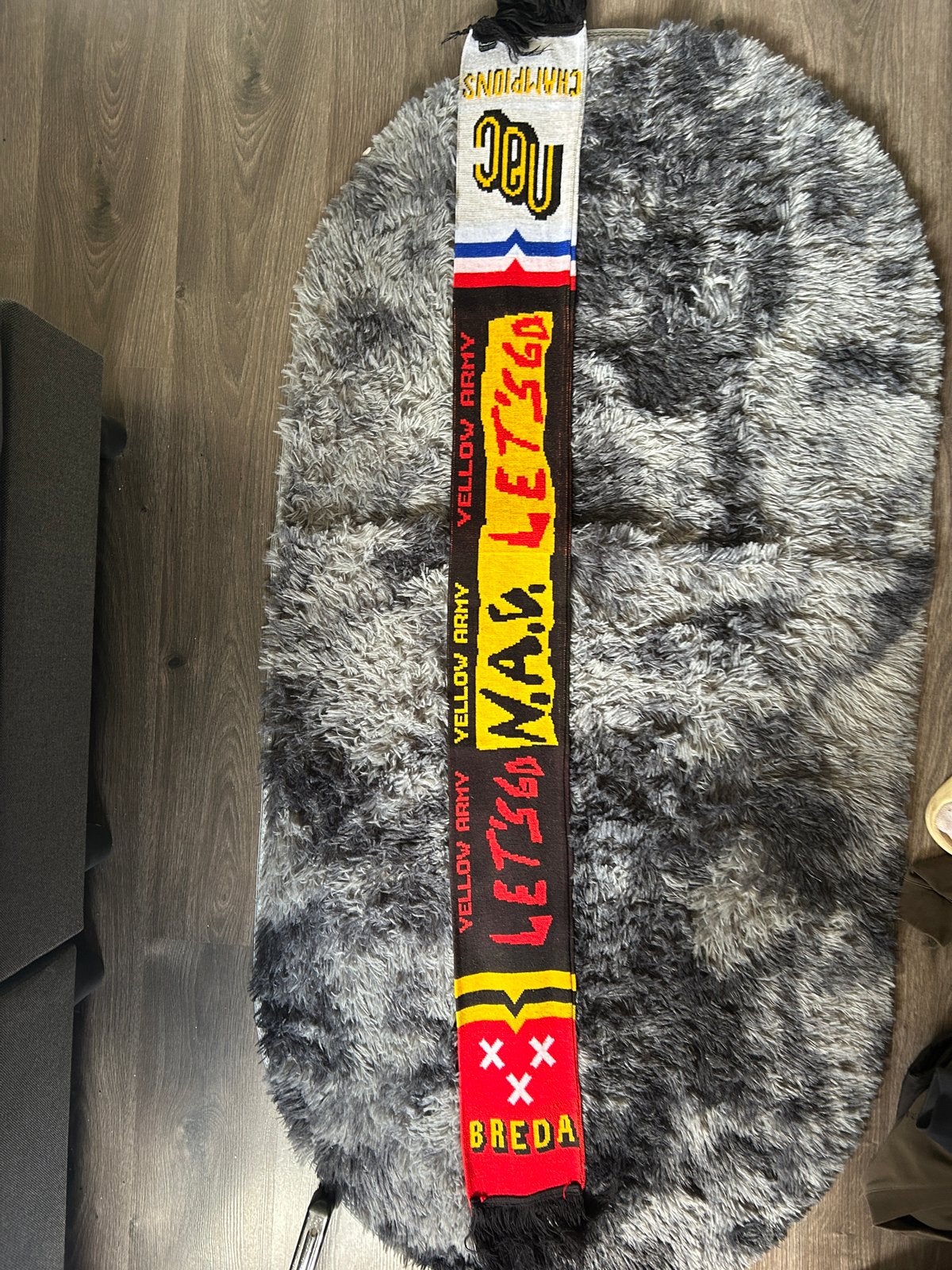NAC Breda Sjaal - Yellow Army - Let's Go NAC, Ophalen of Verzenden, Zo goed als nieuw