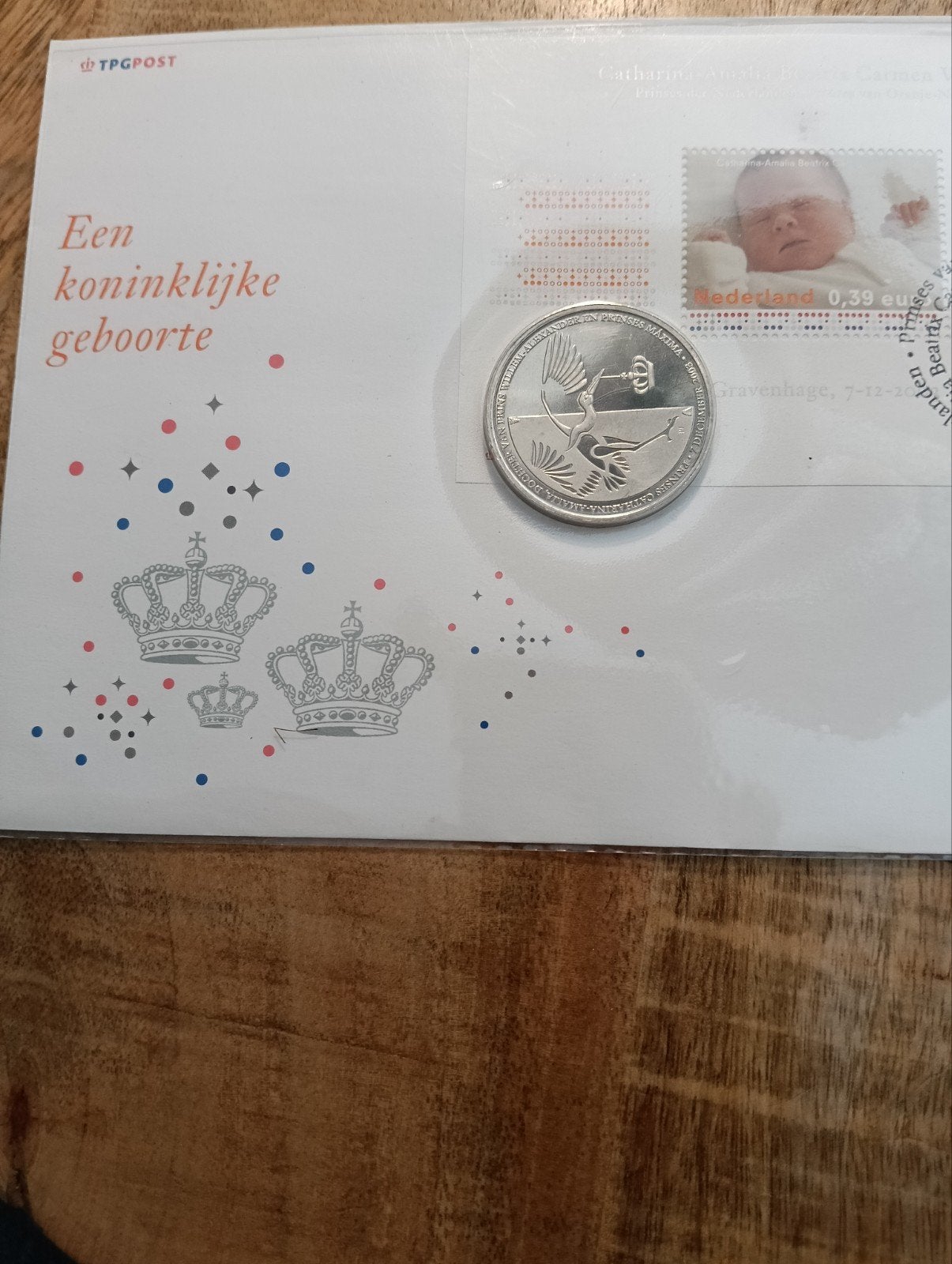 Herdenkingsmunt Koninklijke Geboorte Prinses Amalia, Postzegels en Munten, Munten | Nederland, Koningin Beatrix, Geboorte of Huwelijk