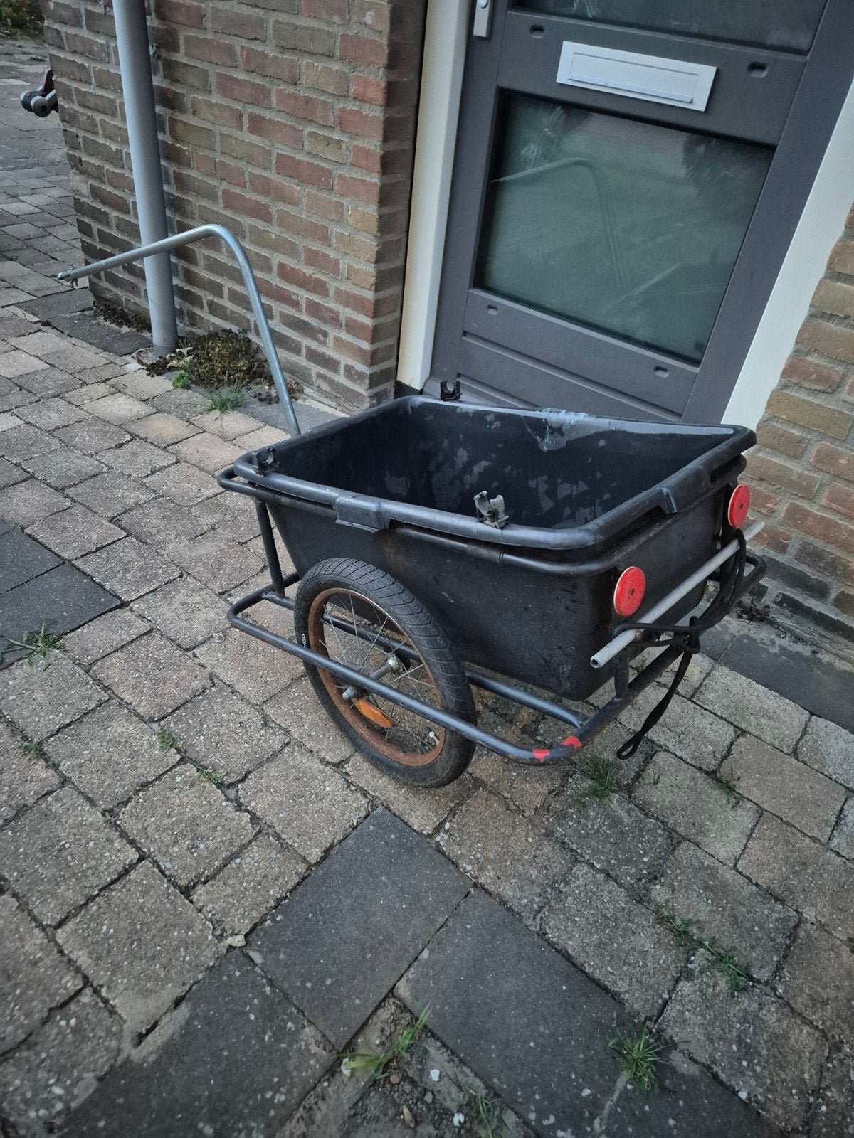 Fietskar/viskar, Fietsen en Brommers, Fietsaccessoires | Aanhangers en Karren, Ophalen, Gebruikt, Bagagekar
