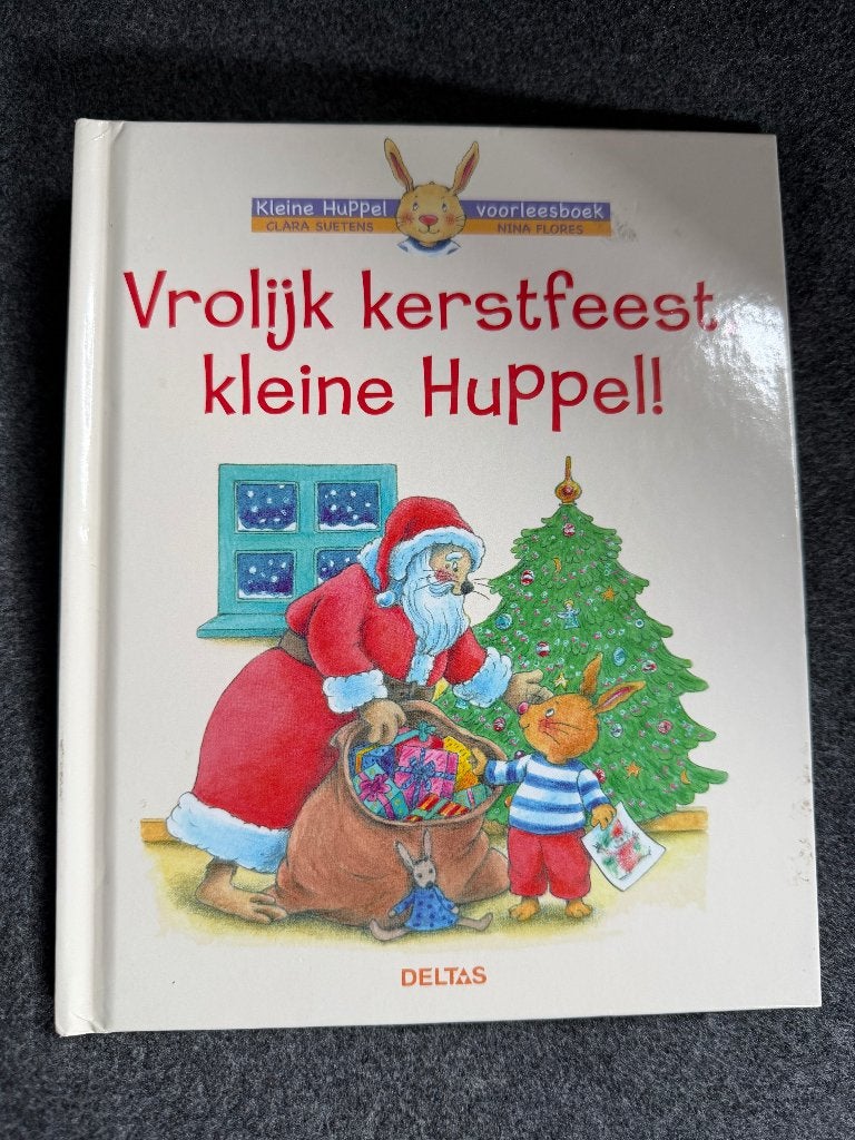 Vrolijk kerstfeest kleine huppel, Boeken, Ophalen of Verzenden, Zo goed als nieuw, Fictie algemeen, 5 of 6 jaar