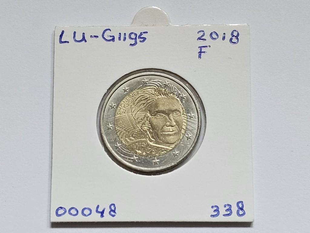 2-euromunt Frankrijk (F) 2018 Herdenking LU-G1195, Postzegels en Munten, Munten | Europa | Euromunten, Ophalen of Verzenden, Frankrijk