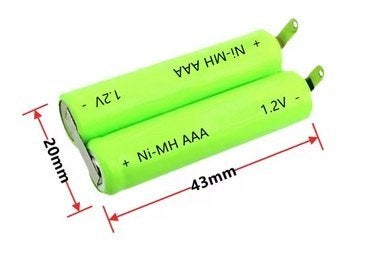 Nieuwe AAA 1.2V x2 = 2.4V 1000Mah Ni-Mh Batterij vr Philips, Ophalen of Verzenden, Nieuw, Oplaadbaar