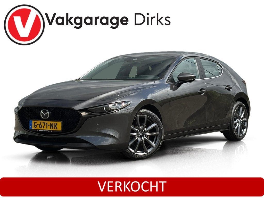 Mazda 3 2.0 e-SkyActiv-X M Hybrid 180PK ✅ Leder ✅ ACC, Auto's, Mazda, Voorwielaandrijving, 1998 cc, Gebruikt, 4 cilinders