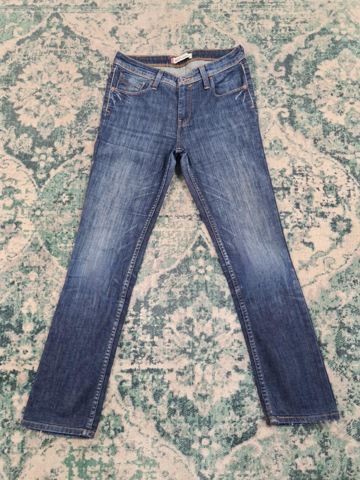 Levi’s 627 straight fit W28 L30 Dames Tulsi2830 Mid-rise, Blauw, Ophalen of Verzenden, Zo goed als nieuw, W28 - W29 (confectie 36)