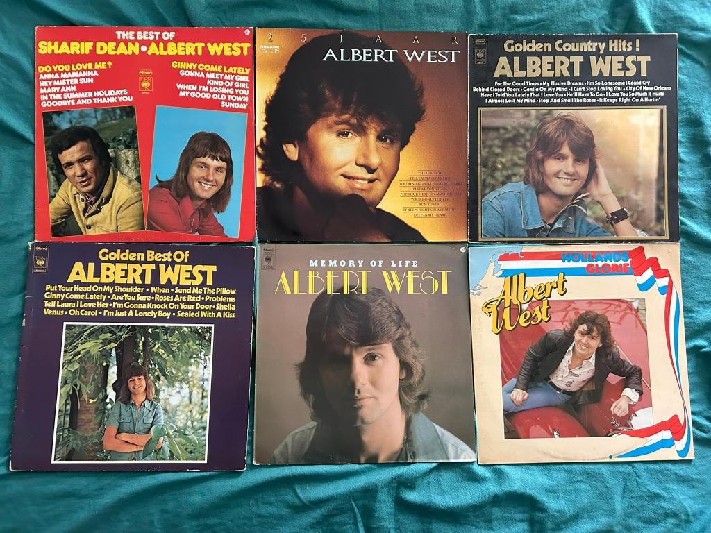 7 LP's Albert West (ook per stuk te koop), Cd's en Dvd's, Vinyl | Nederlandstalig, Ophalen of Verzenden, Gebruikt, 12 inch, Levenslied of Smartlap