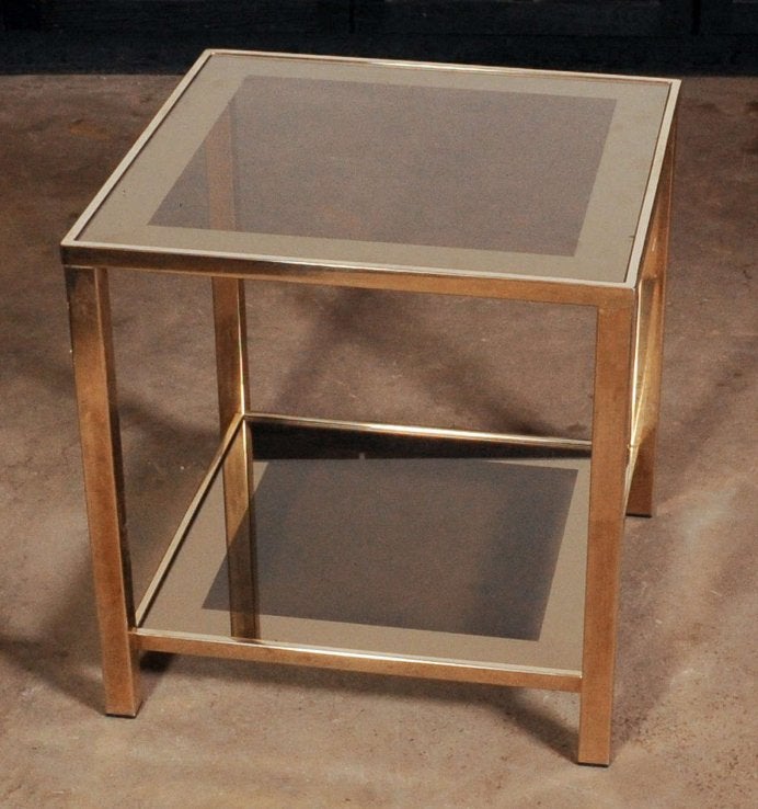 Belgo Chrom - De Wulf - Side Table - Hollywood Regency Style, Ophalen of Verzenden