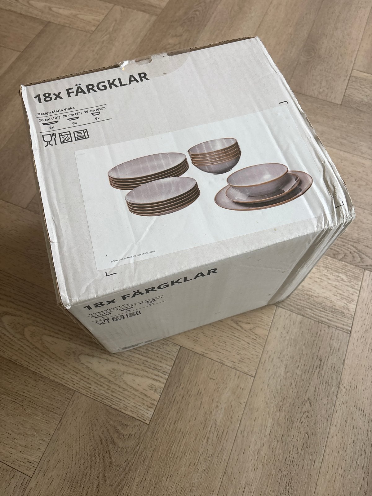 IKEA FÄRGKLAR Servies 18-delig, lichtroze - Nieuw in doos, Huis en Inrichting, Ophalen of Verzenden, Nieuw, IKEA, Compleet servies