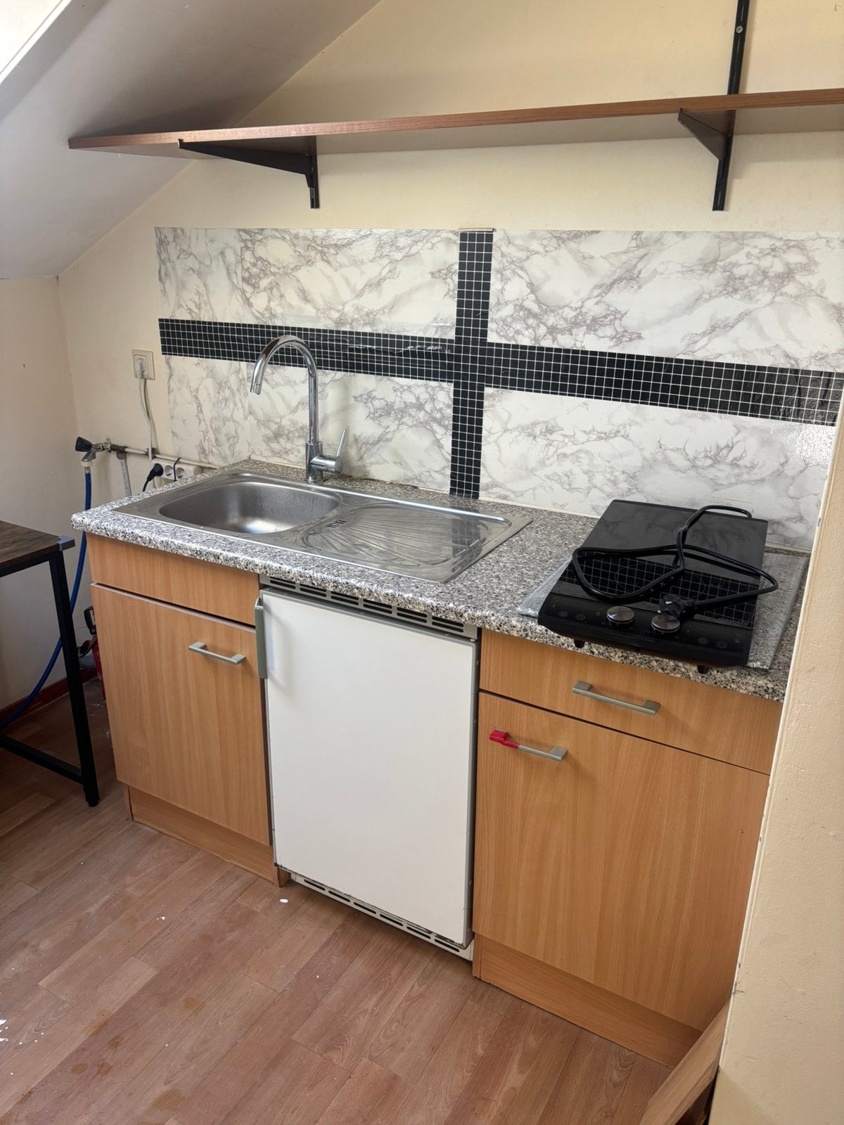 Complete keuken inclusief apparatuur (ophalen in Voorburg), Ophalen, Gebruikt, Wit, Enkelwandige keuken
