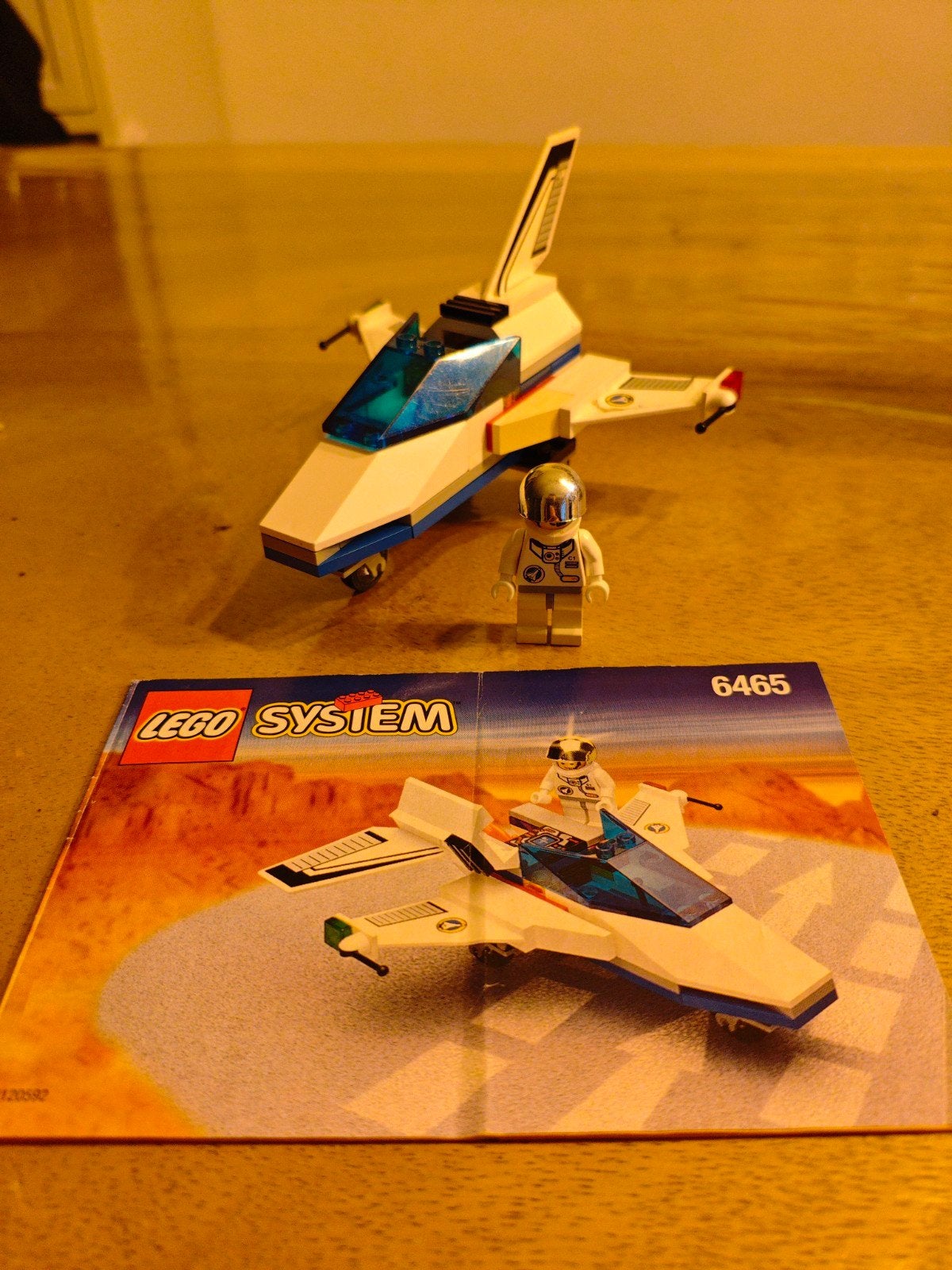 Lego 6456 Space Port Jet compleet met boekje, Kinderen en Baby's, Lego, Inclusief accessoires, Ophalen of Verzenden, Zo goed als nieuw