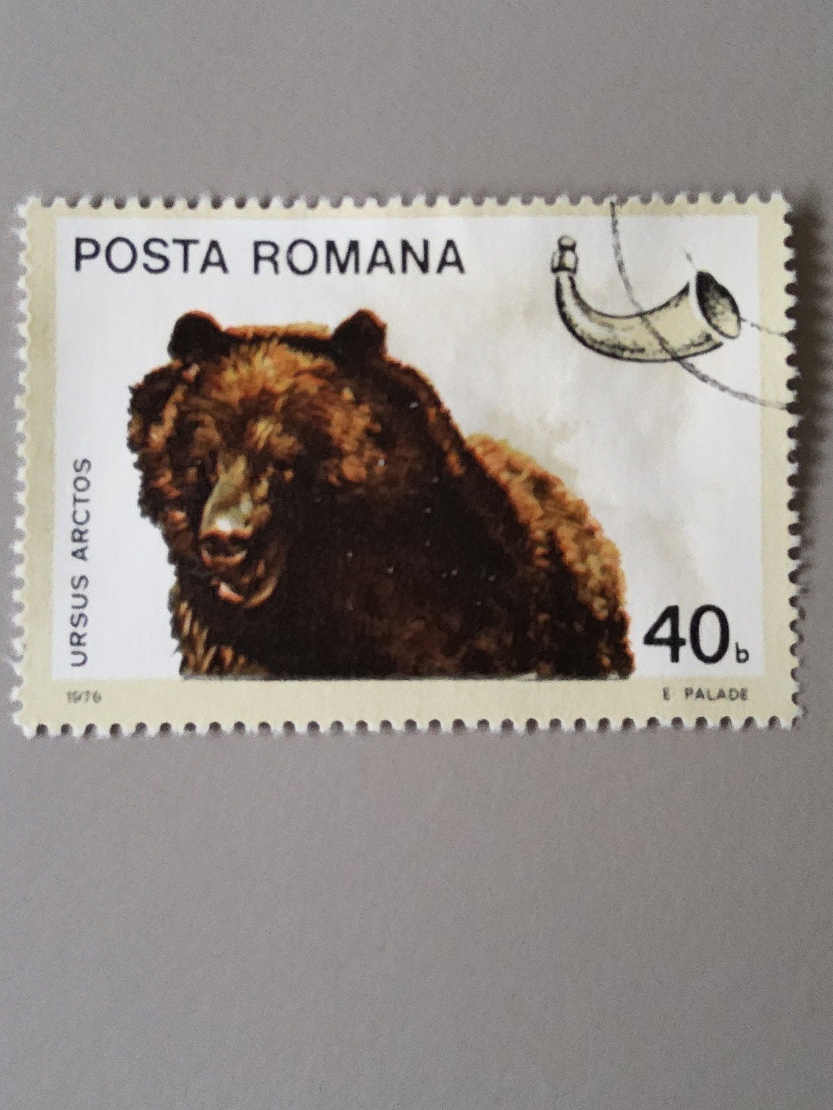 Postzegel Roemenië 1976 - Ursus Arctos (Bruine Beer), Verzenden, Overige landen, Gestempeld