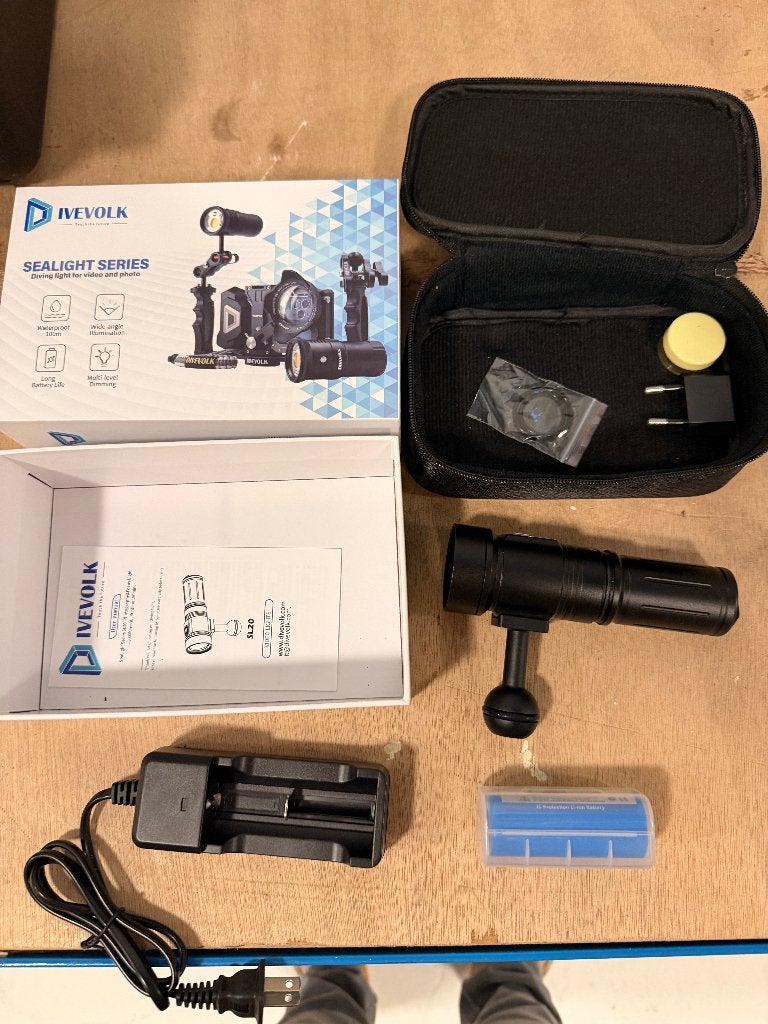 DiveVolk SL20 Video/duiklamp - 2000 lumen, Ophalen of Verzenden, Nieuw, Duiklamp