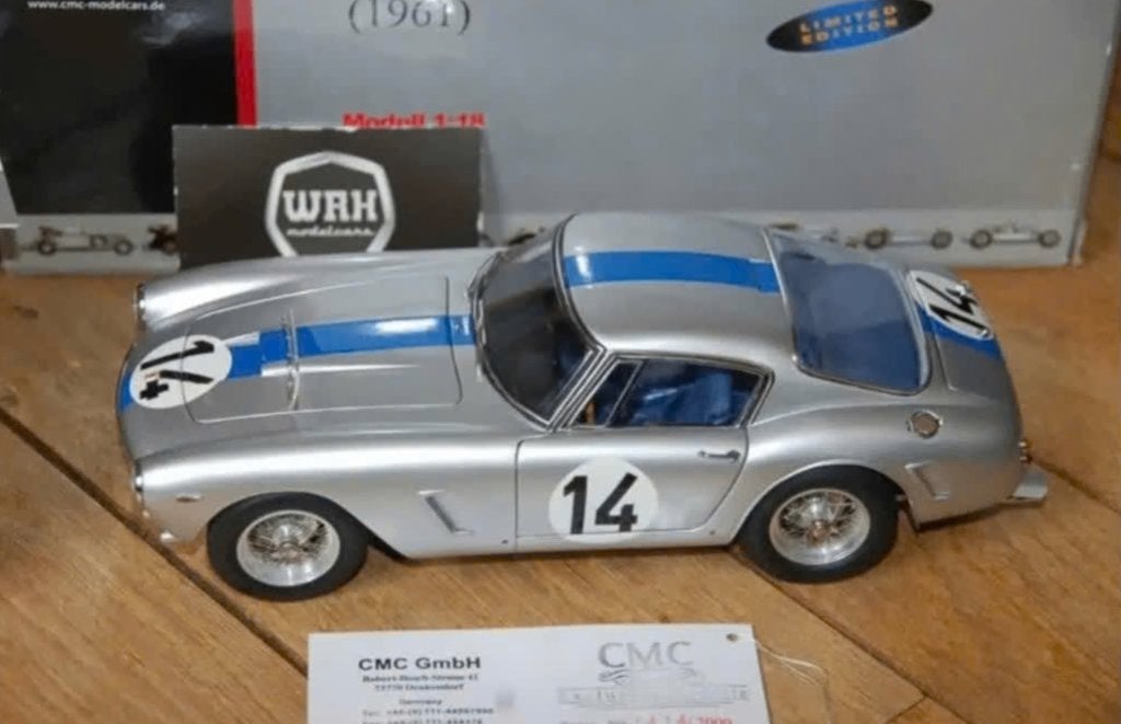 1:18 FERRARI 250 GT SWB LEMANS #14 CMC M-079 in doos WRH, Verzenden, Zo goed als nieuw, Auto, Overige merken