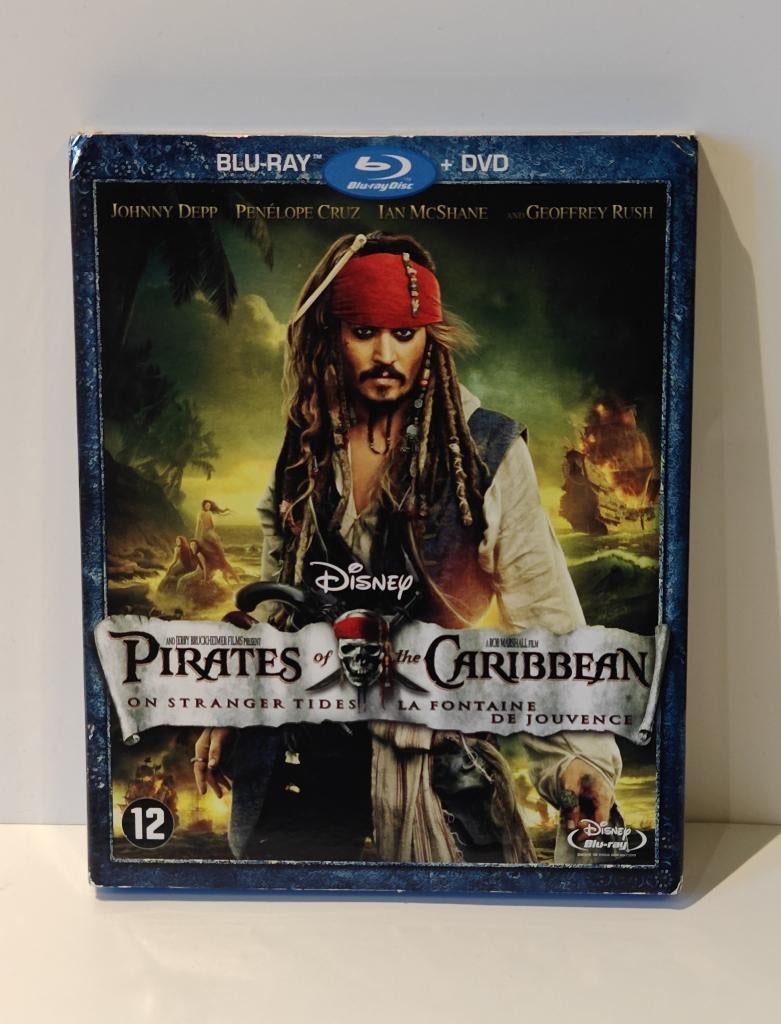 Pirates of the Caribbean On Stranger Tides Bluray DVD Disney, Ophalen of Verzenden, Zo goed als nieuw, Avontuur, Boxset