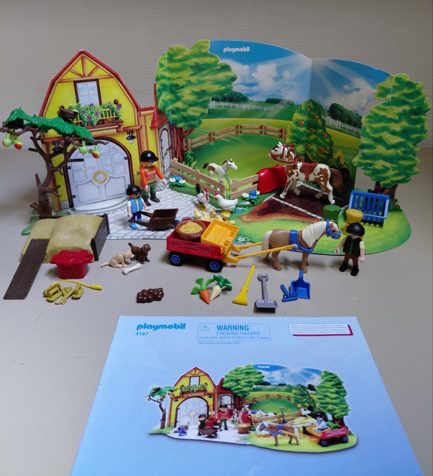playmobil advendskalender paardenranch, Ophalen of Verzenden, Gebruikt