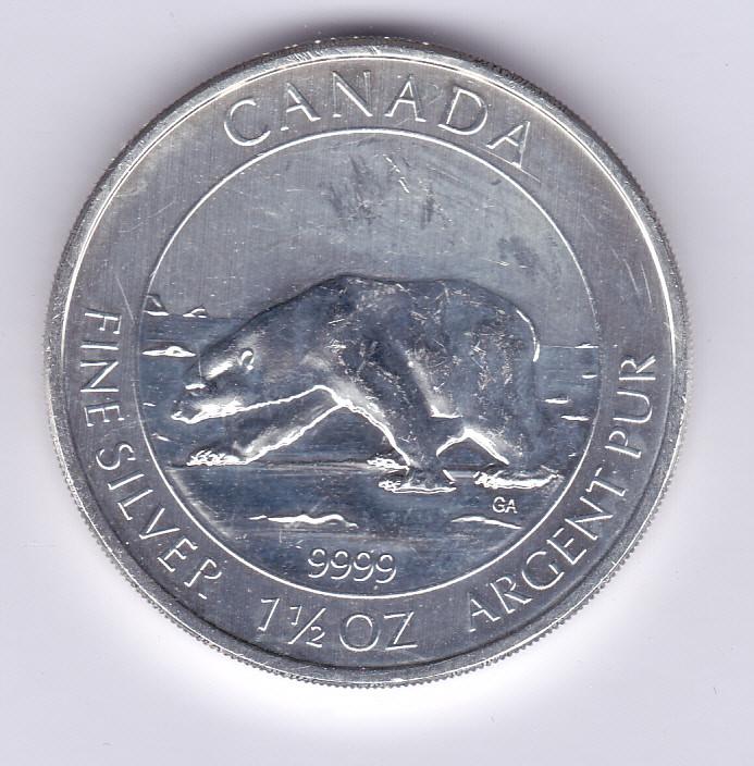 Canada 8 dollars 2013 van 1 1/2 ounce zilver, Ophalen of Verzenden, Zilver
