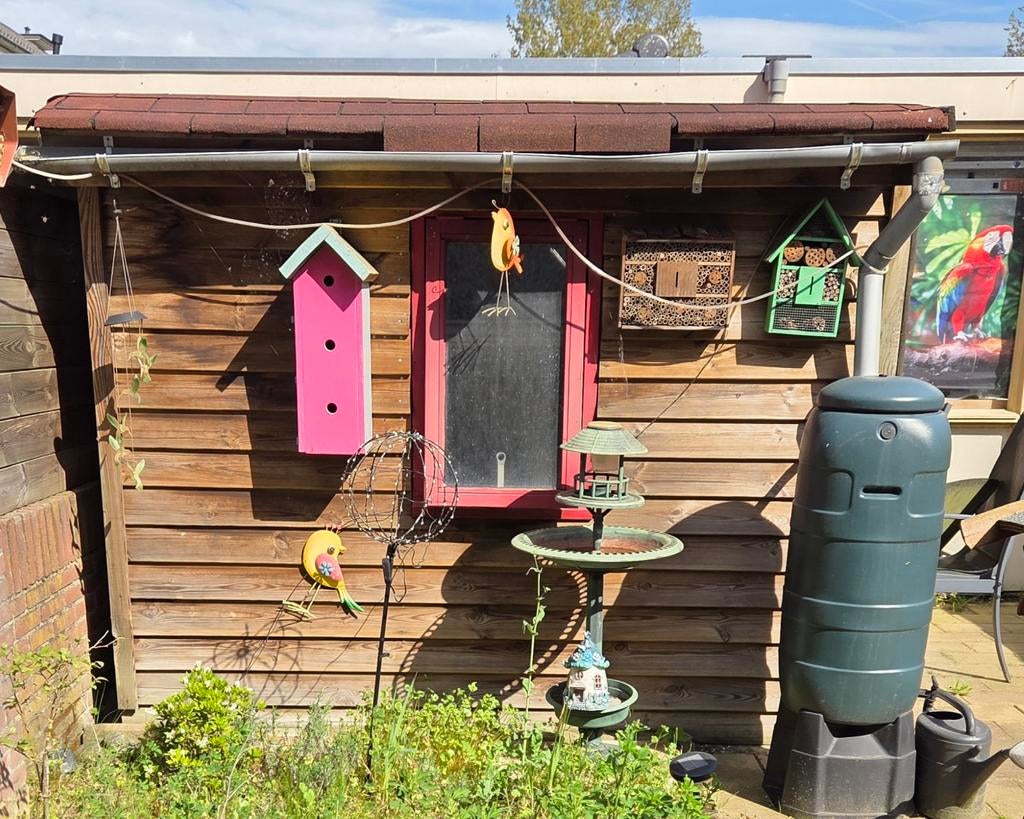 GRATIS Houten tuinhuisje, Tuin en Terras, Ophalen, Gebruikt