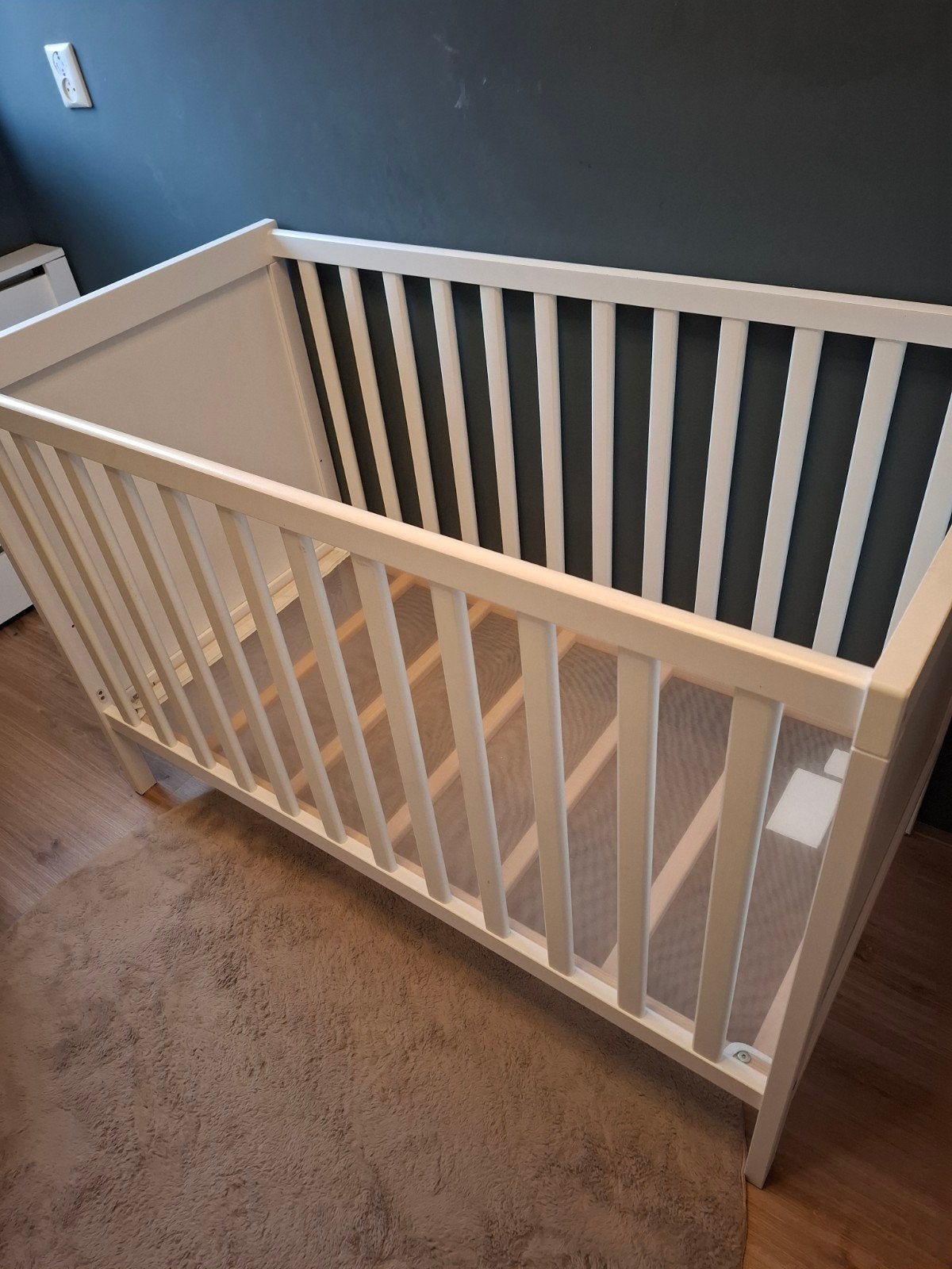 SUNDVIK baby bedje 60x120
Babybedje, wit, 60x120 cm, Ophalen, Gebruikt, Ledikant
