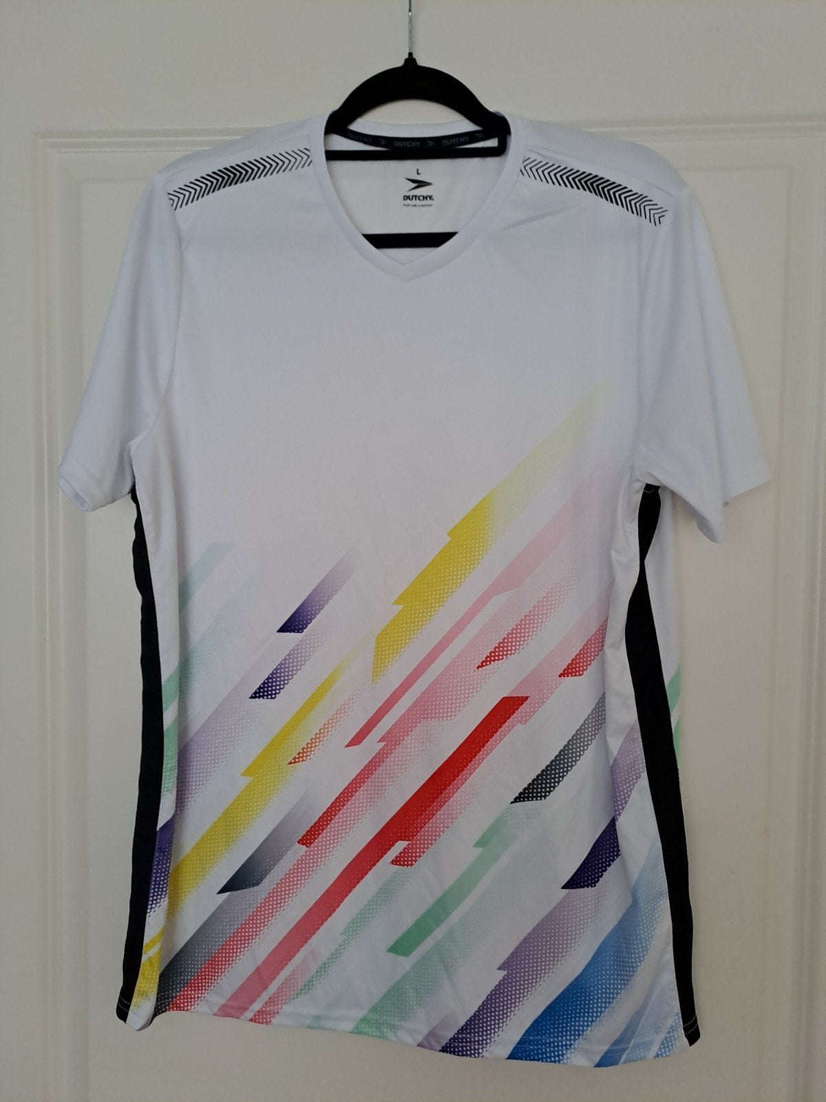 DUTCHY Sportshirt Heren Maat L - Zo goed als nieuw, Maat 52/54 (L), Meerkleurig, Wandelen of Outdoor, Ophalen of Verzenden
