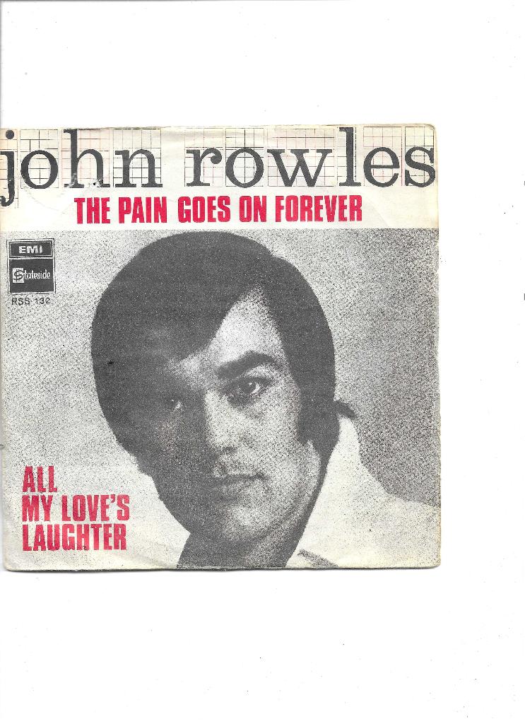 7" Single John Rowles - The pain goes on forever, Cd's en Dvd's, Gebruikt, 7 inch, Single, Dance