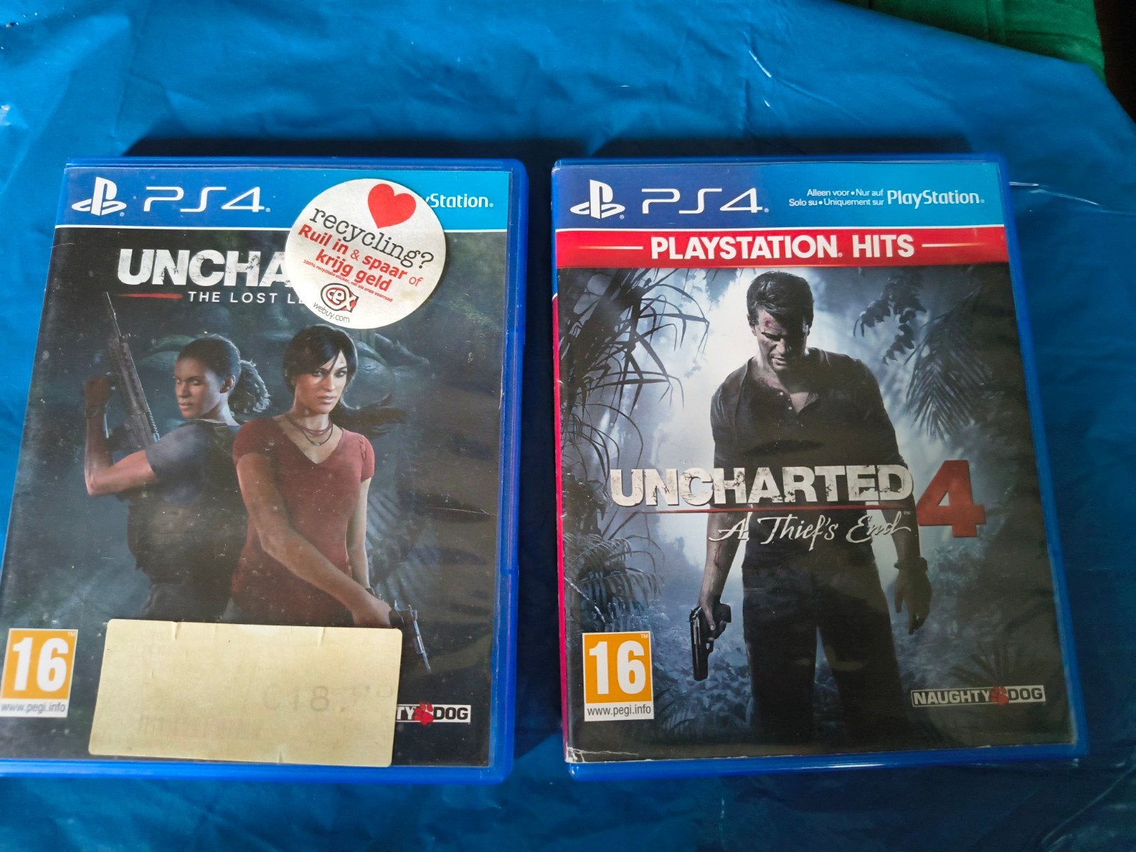 Ps4 Uncharted 4 en lost legacy, Avontuur en Actie, 1 speler, Ophalen of Verzenden, Zo goed als nieuw
