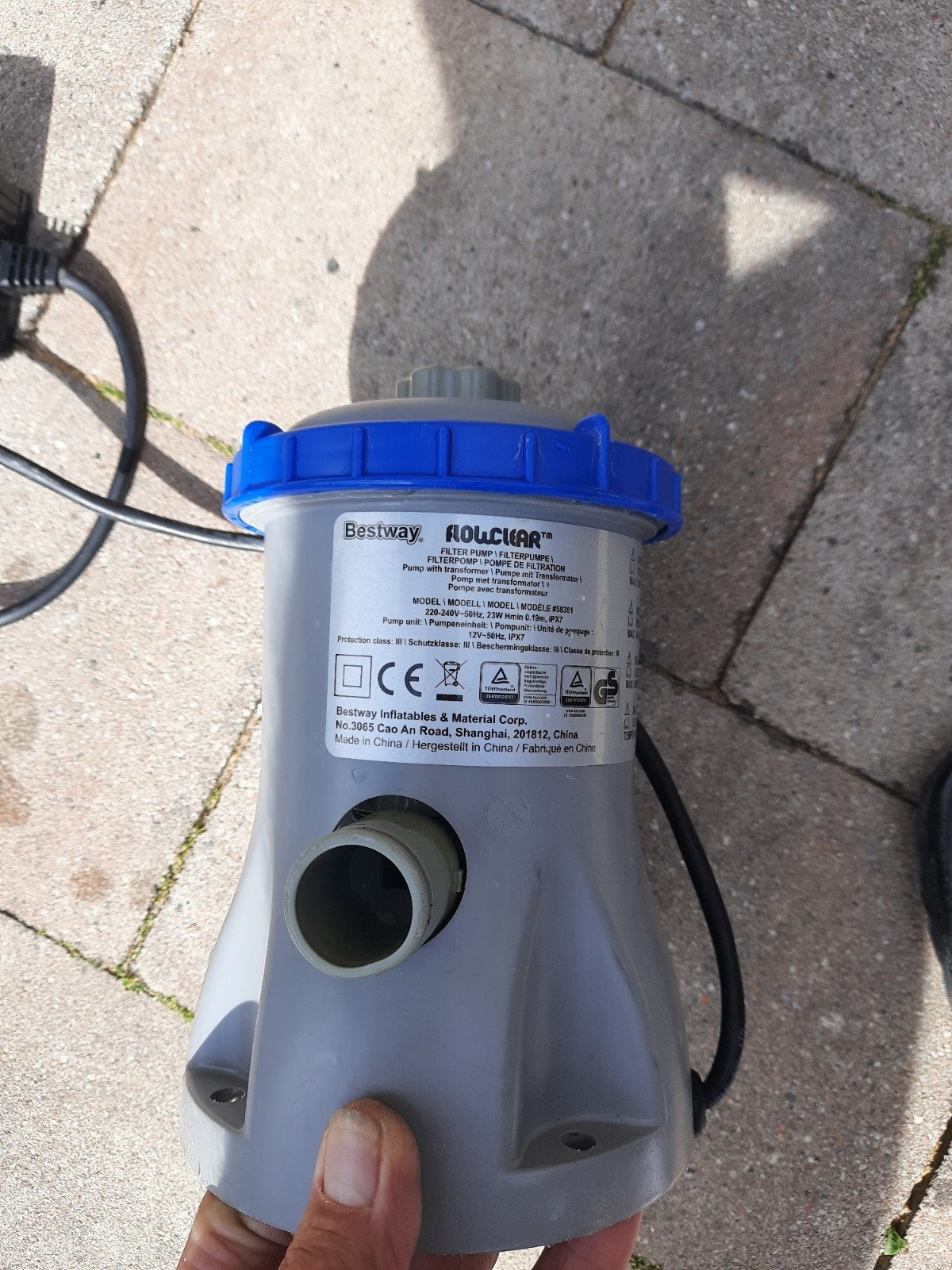 Bestway Zwembadfilterpomp met Transformator Model 58381, Ophalen