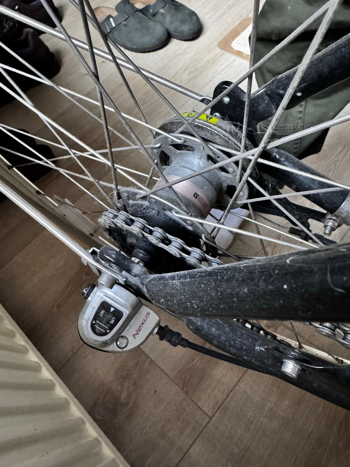 Veloretti Caferacer 3-speed met handremmen, Velgrem, Versnellingen, Zo goed als nieuw, Ophalen