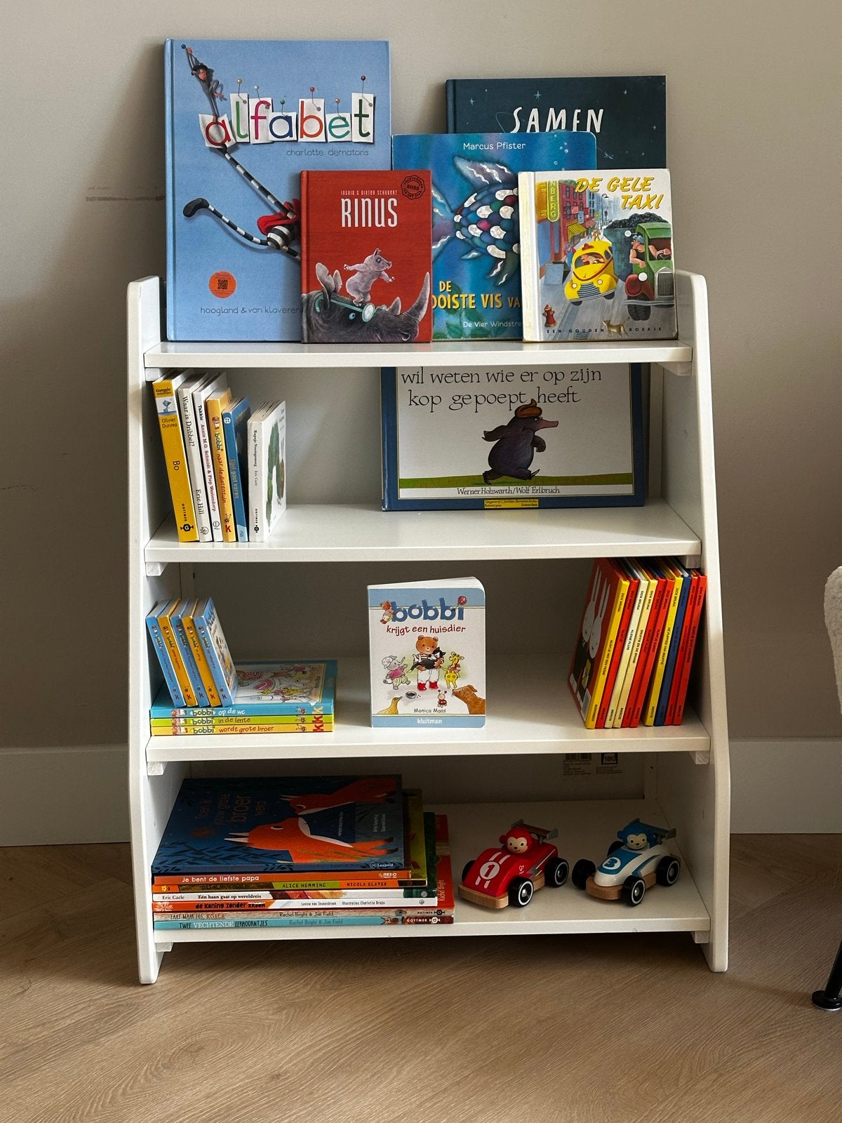 Witte kinderboekenkast - 60x35x70 cm, Huis en Inrichting, Ophalen, Met plank(en), Gebruikt, 50 tot 100 cm
