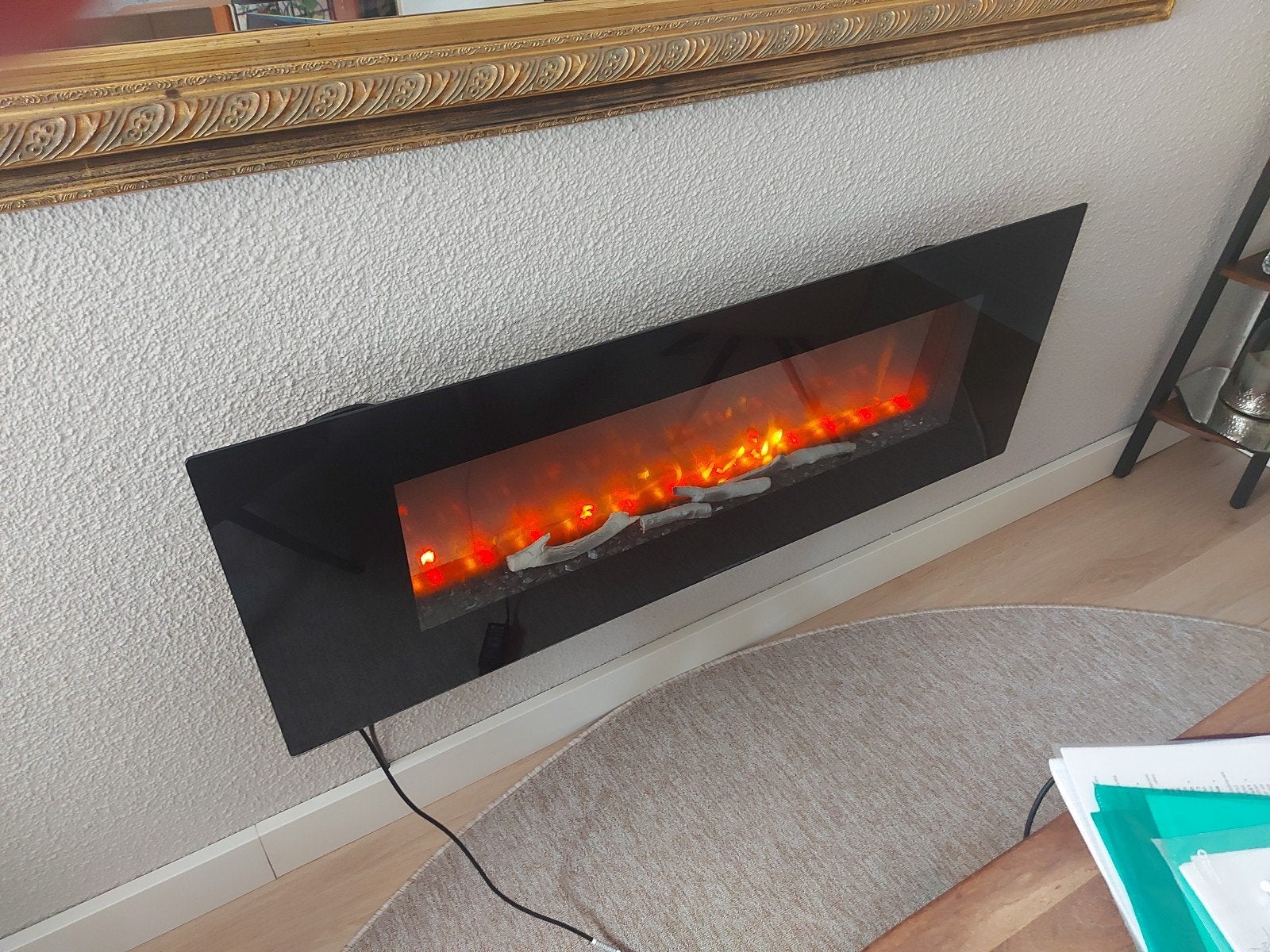 Zo goed als nieuwe elektrische haard (1 jaar oud), Huis en Inrichting, Haarden, Ophalen, Zo goed als nieuw, Hangende haard, Elektrische haard