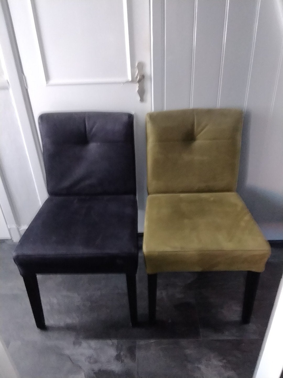 Eetkamerstoelen., Huis en Inrichting, Stoelen, Ophalen of Verzenden, Zwart, Stof, Vijf, Zes of meer stoelen