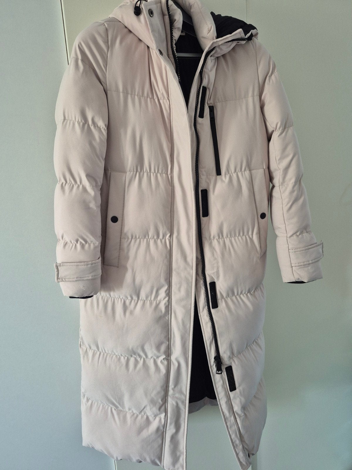 Lange gewatteerde jas van Guts & Gusto, maat M, Maat 38/40 (M), Guts & Gusto, Beige, Ophalen of Verzenden