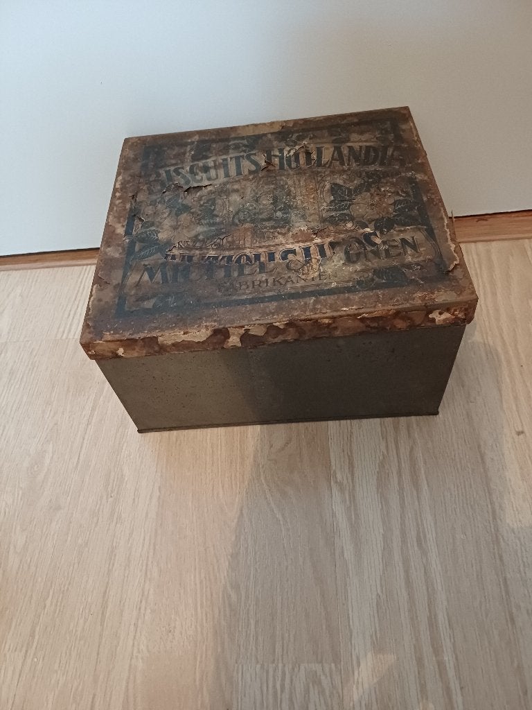 Antiek Winkelblik Biscuits "Hollandia-Michelsen&zonen, Ophalen of Verzenden, Gebruikt, Overige, Overige merken