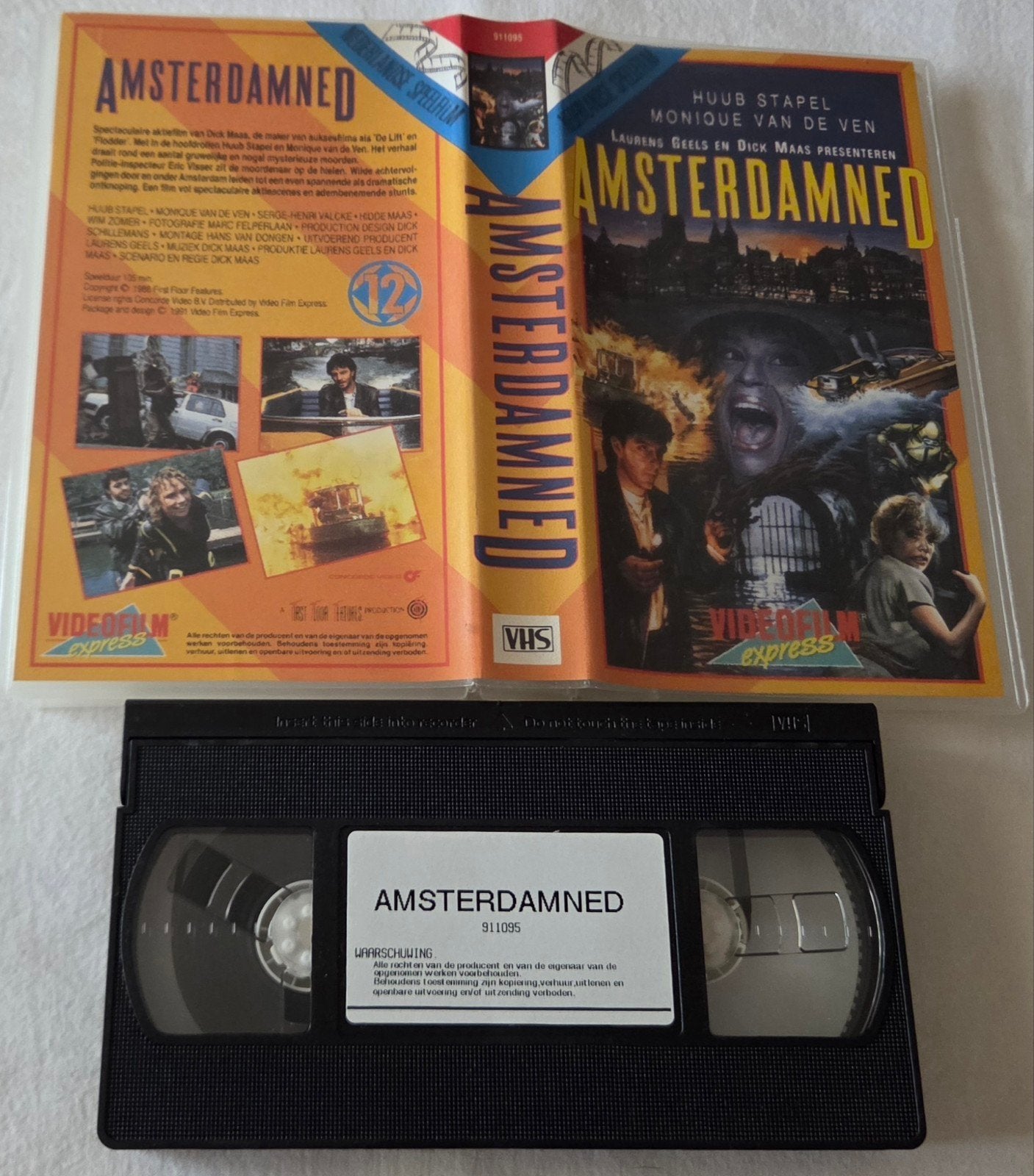 Dick Maas Amsterdamned VHS NL Horror, Vanaf 16 jaar, Ophalen of Verzenden, Zo goed als nieuw, Horror