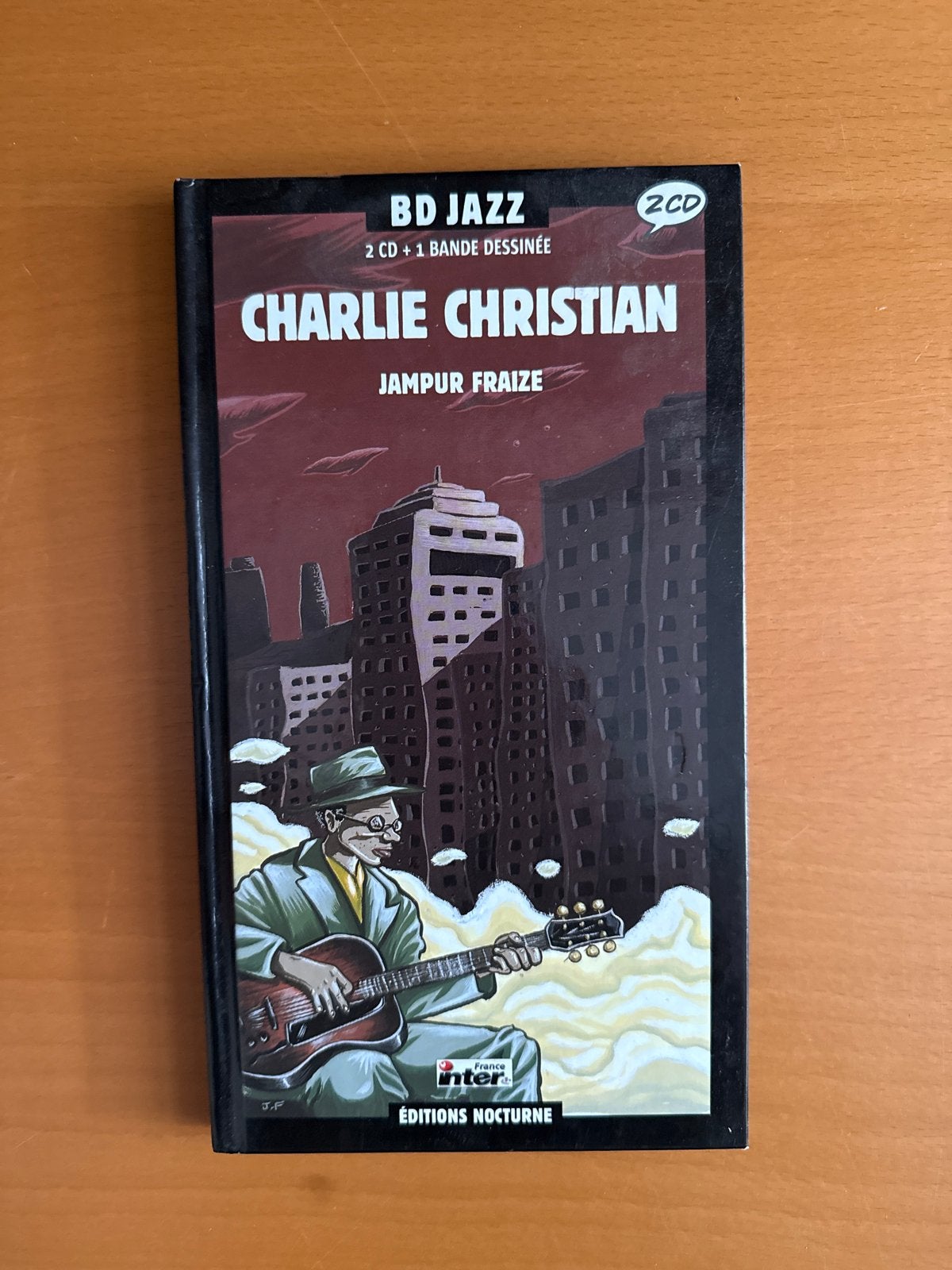 BD Jazz: Charlie Christian - Jampur Fraize (2 CD + stripboek, Ophalen of Verzenden, Zo goed als nieuw, Inclusief boekje, Jazz