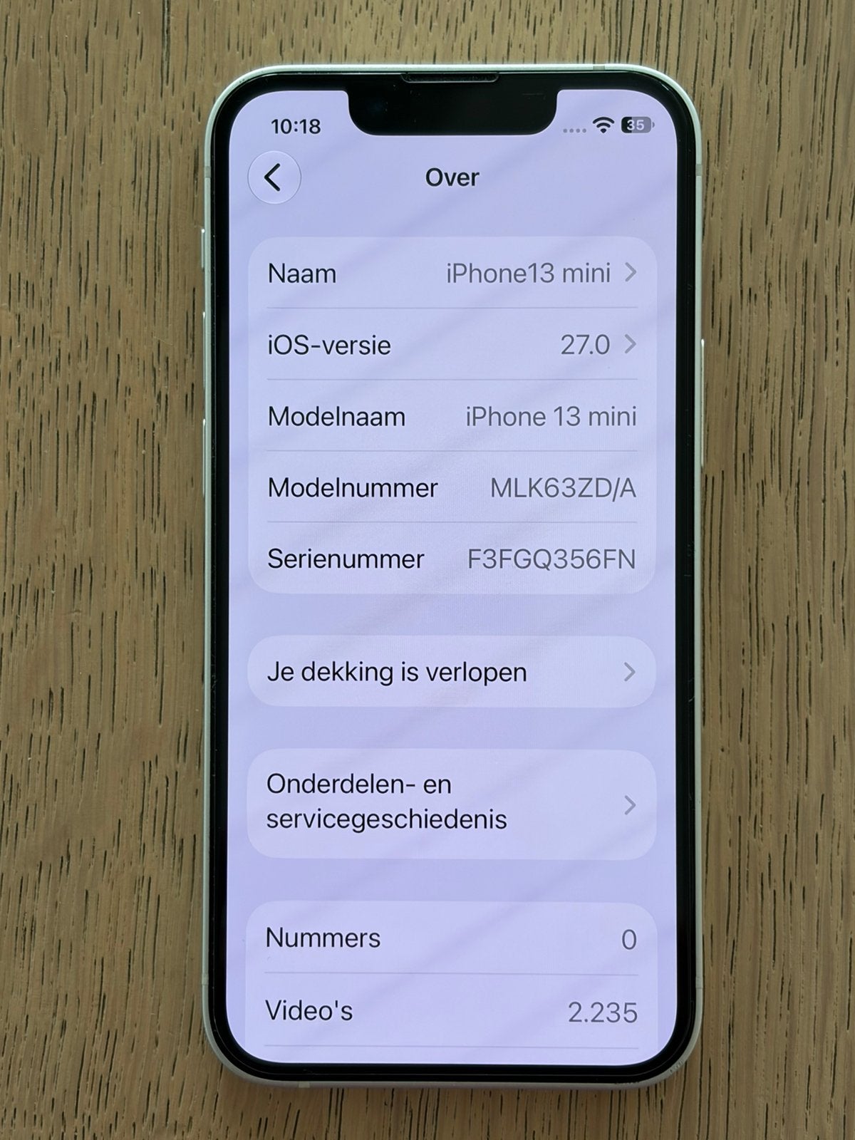 Foto 5 van Iphone 13 mini - 256 GB - Wit