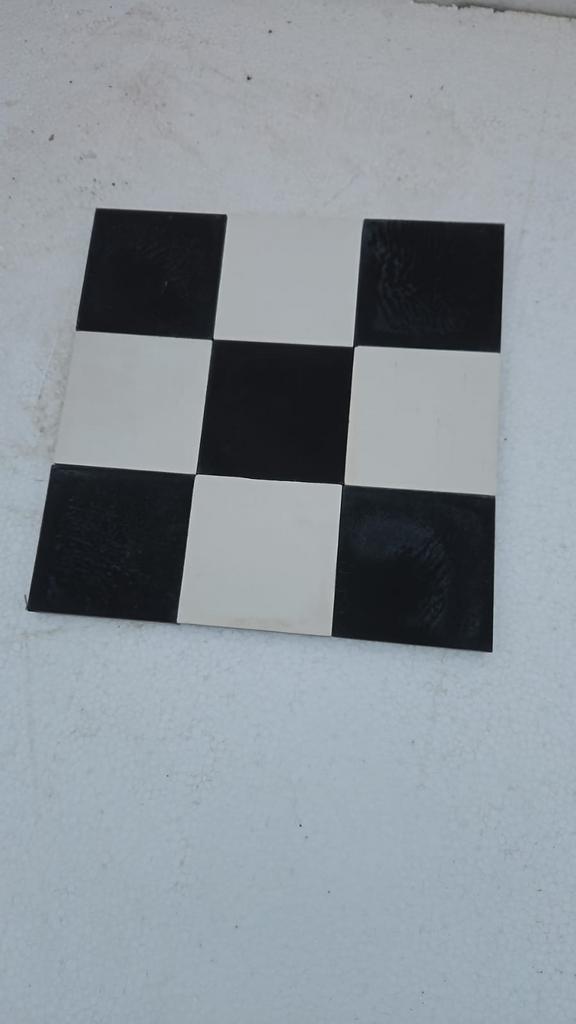 Zwart-witte vloertegels, Ophalen, Keramiek, Nieuw, 20 tot 40 cm