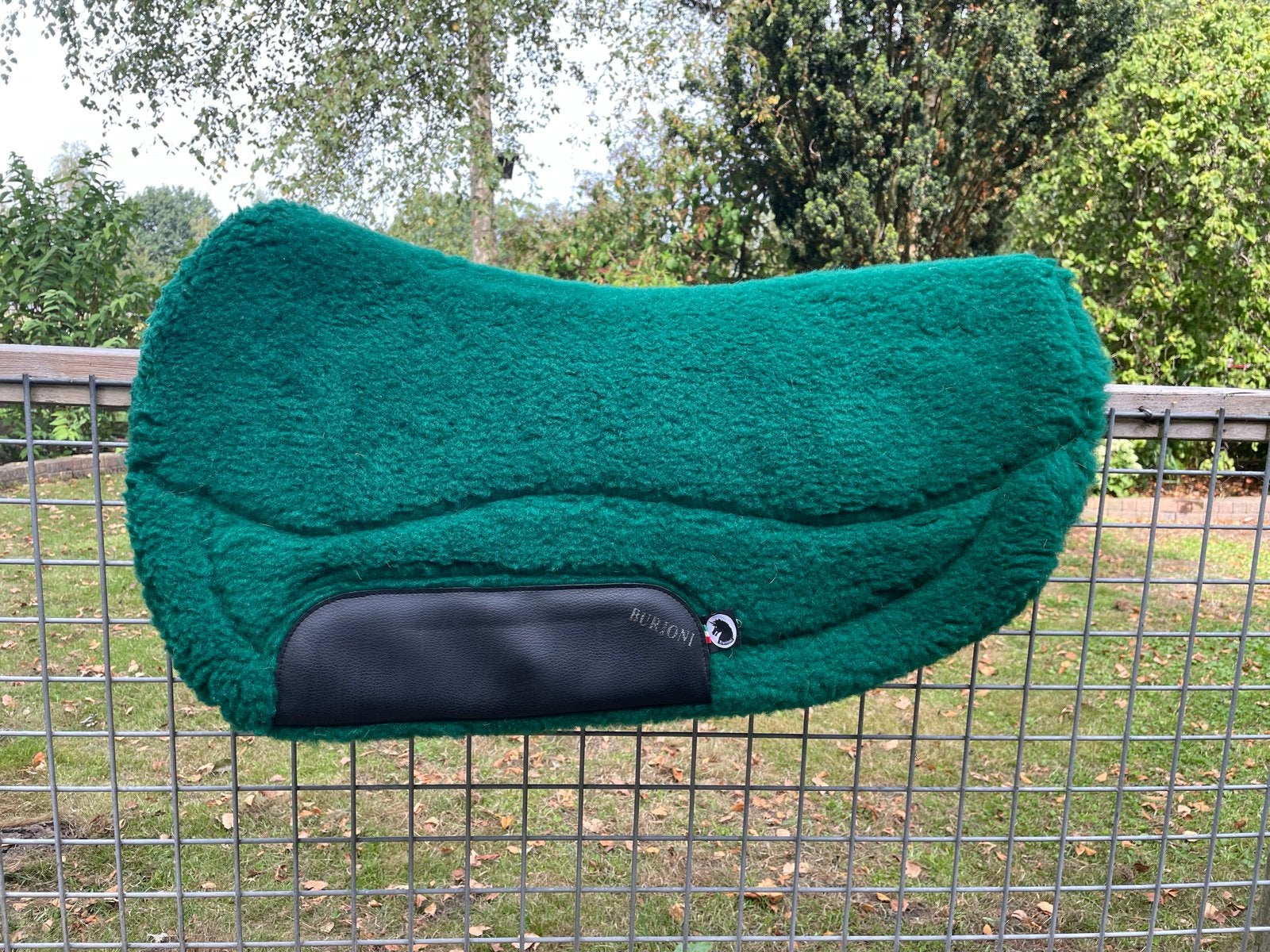 Burioni western fleecepad 70cm, Overige merken, Zo goed als nieuw, Groen, Ruggengraat vrij