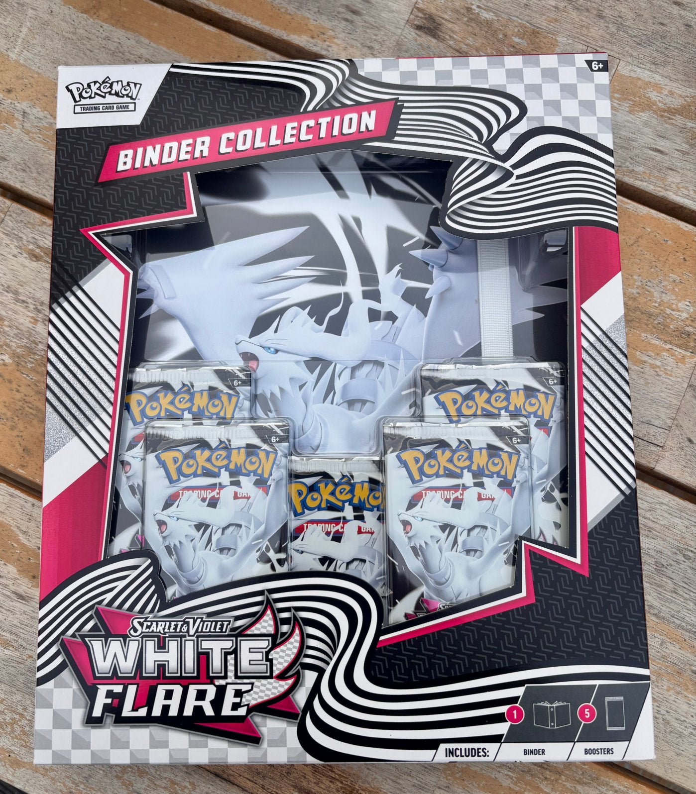 Pokémon Binder Collectie Black Bolt White Flare Poster, Ophalen of Verzenden, Nieuw, Overige typen, Foil