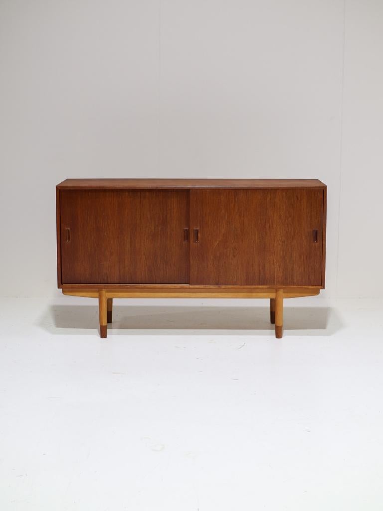 Sideboard Børge Mogensen 160 Søborg teak Deens vintage 1950s, Ophalen, Met deur(en), -, -